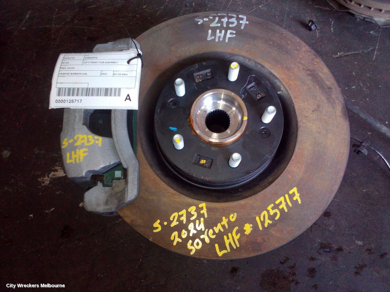 KIA SORENTO 2024 Left Front Hub Assembly