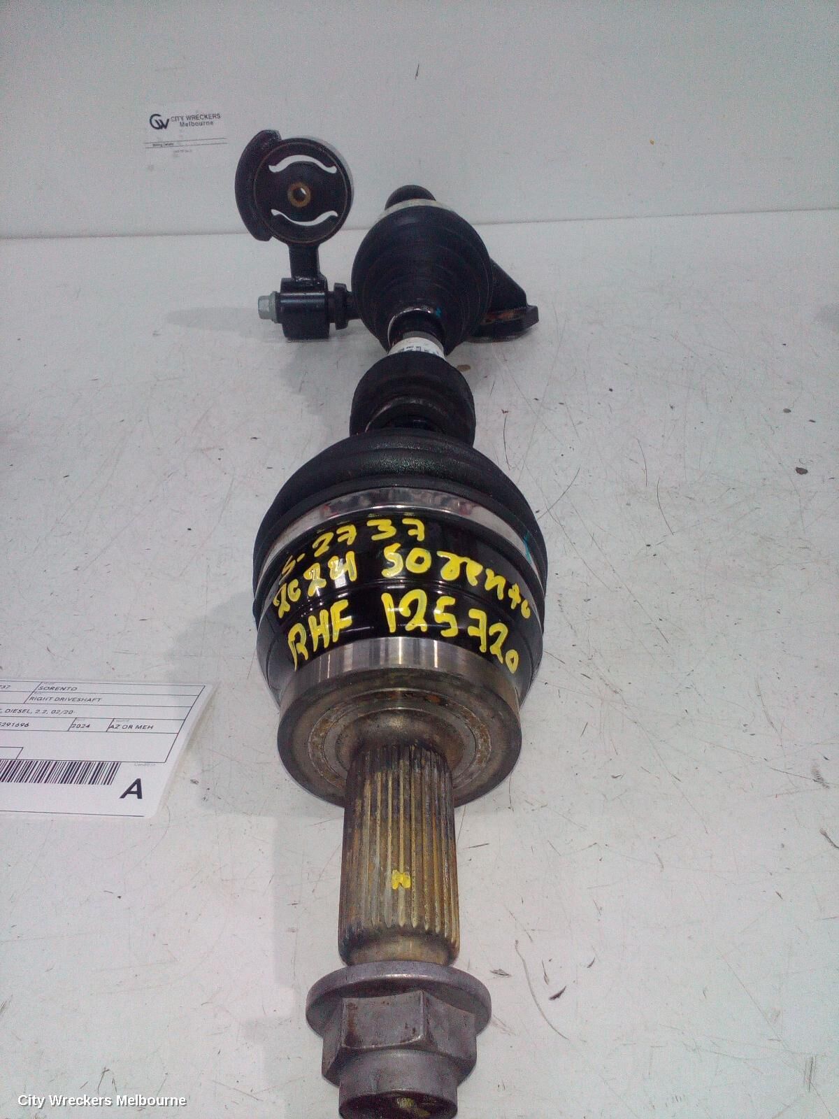 KIA SORENTO 2024 Right Driveshaft