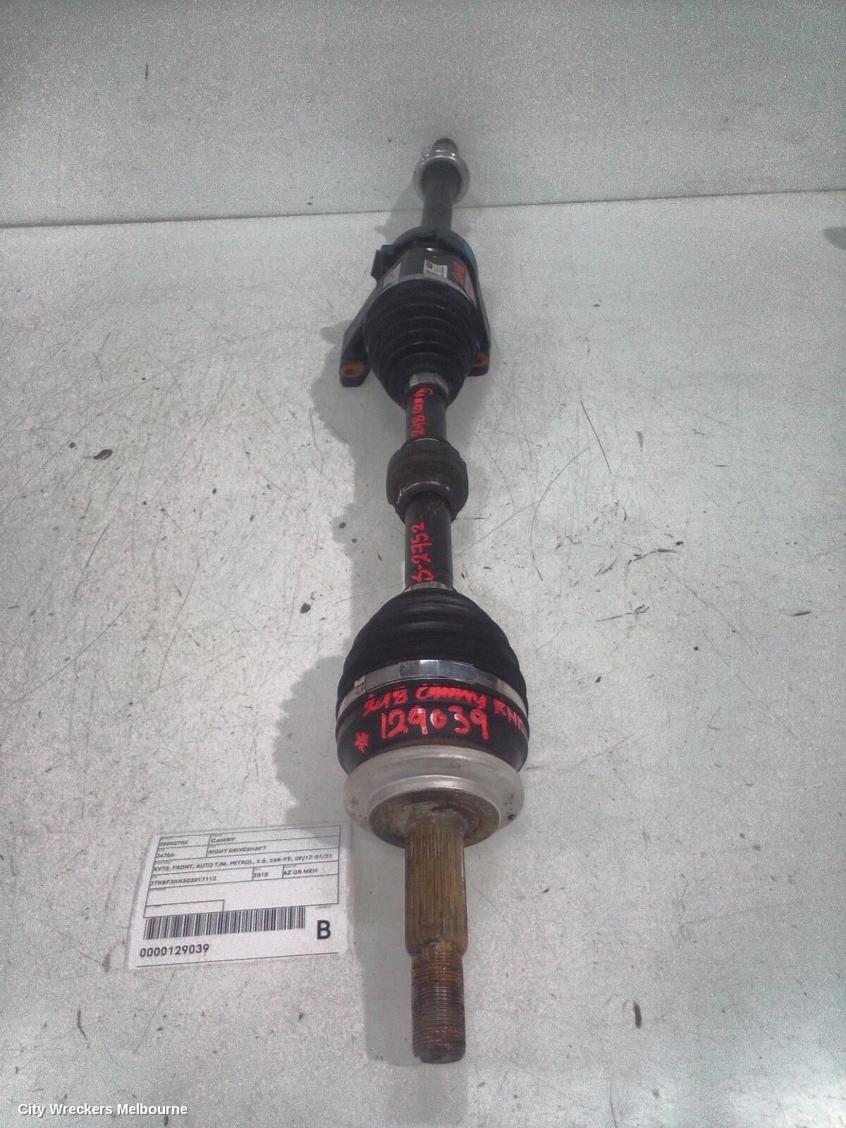 TOYOTA CAMRY 2018 Right Driveshaft