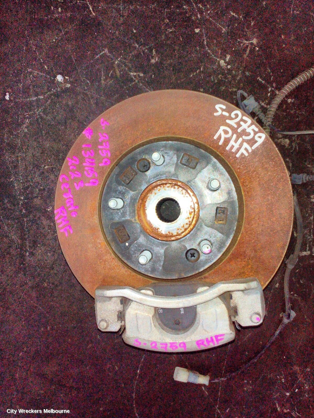 KIA CERATO 2023 Right Front Hub Assembly