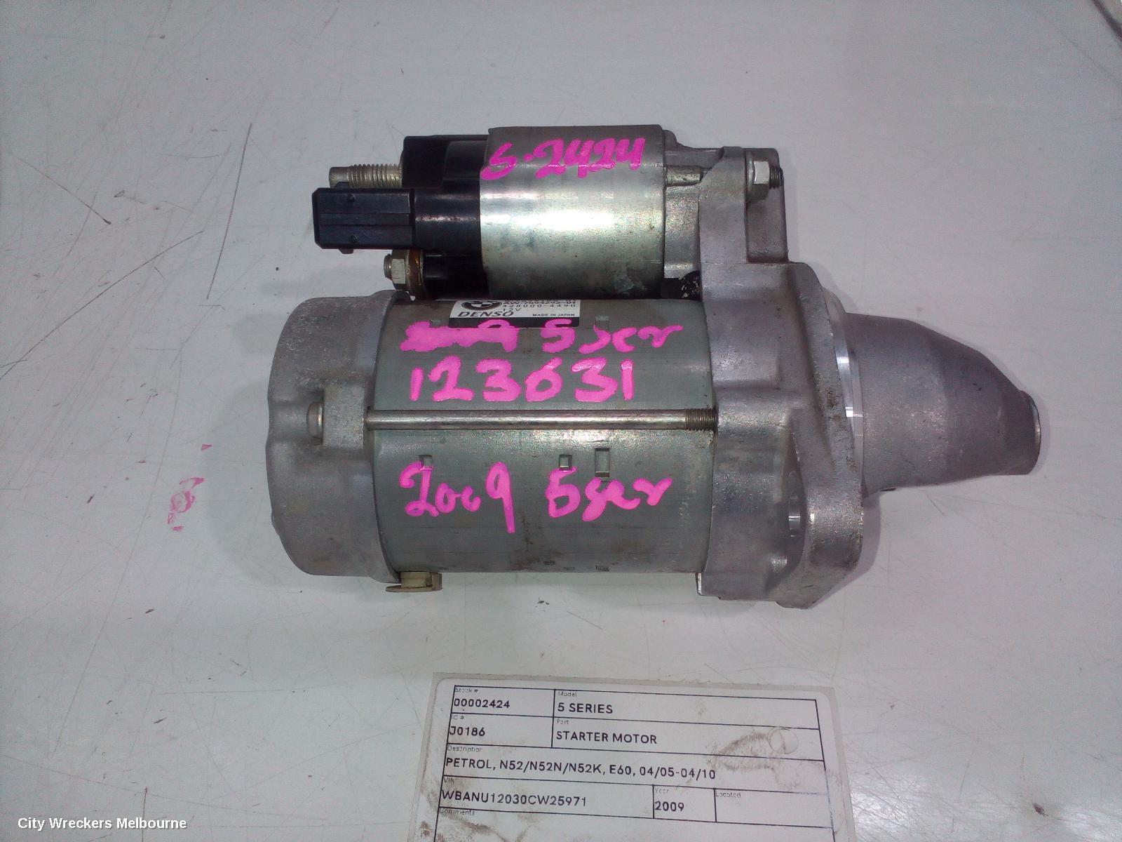 BMW 5 SERIES 2009 Starter