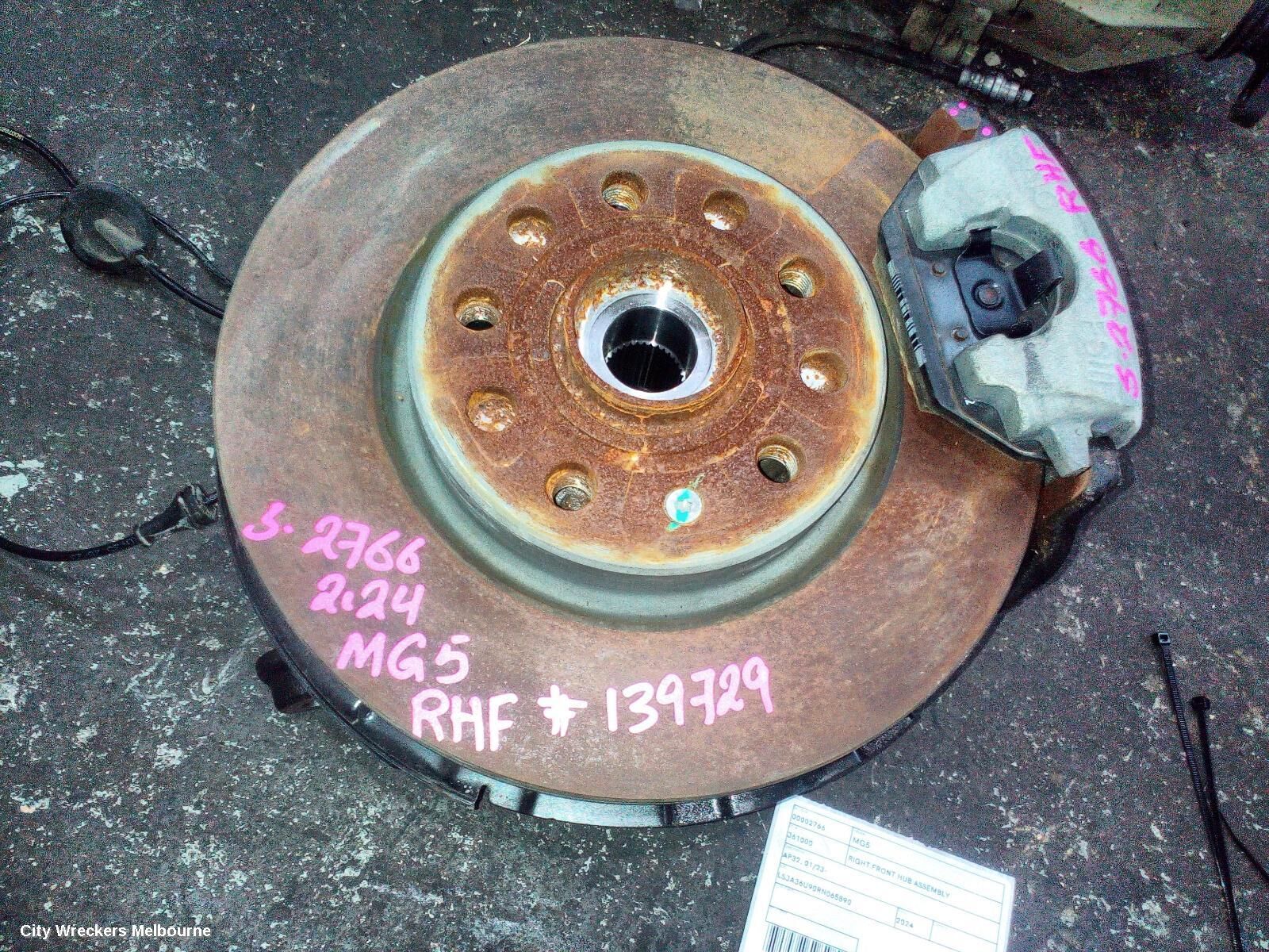MG MG5 2024 Right Front Hub Assembly