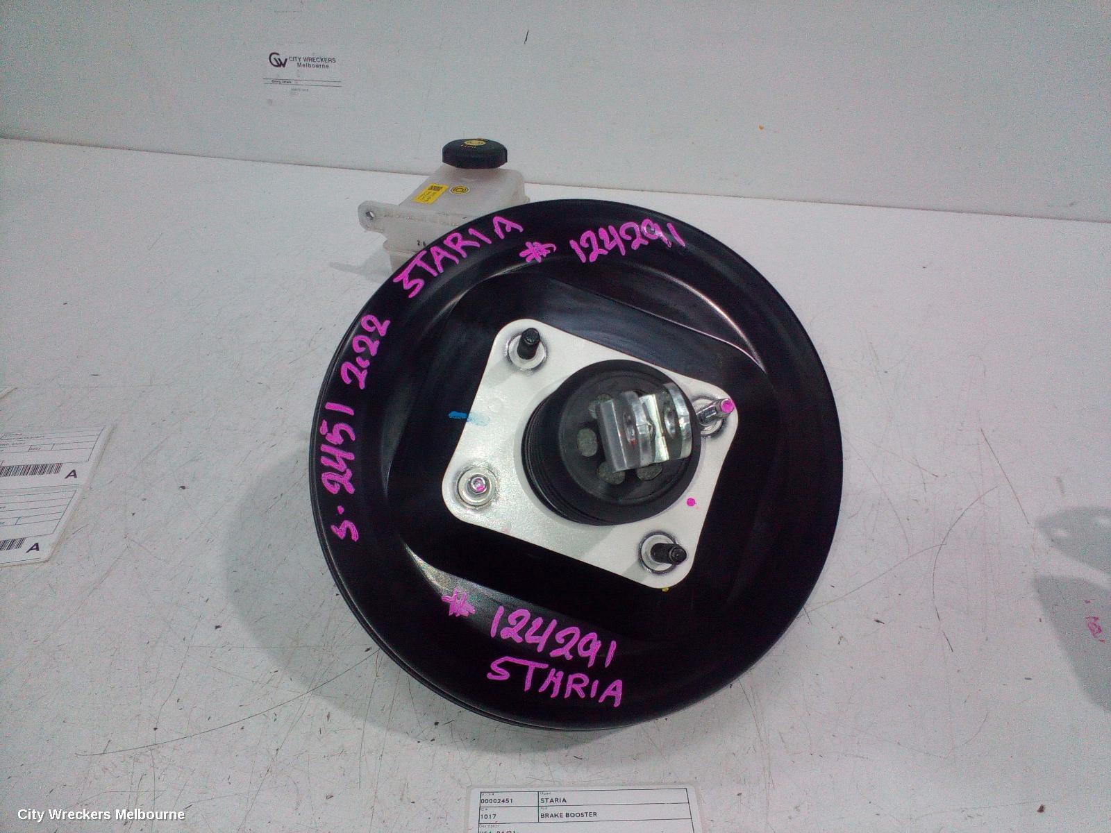 HYUNDAI STARIA 2022 Brake Booster