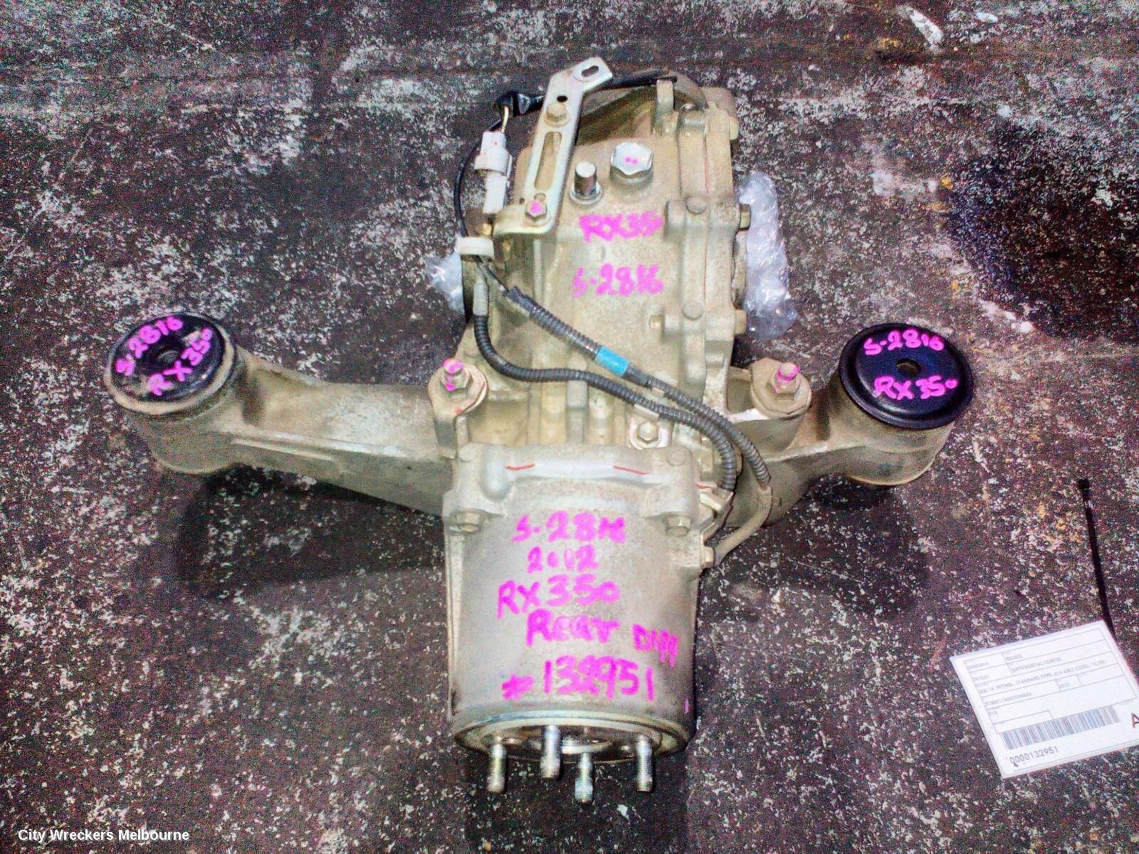 LEXUS RX SERIES 2012 Differential Centre