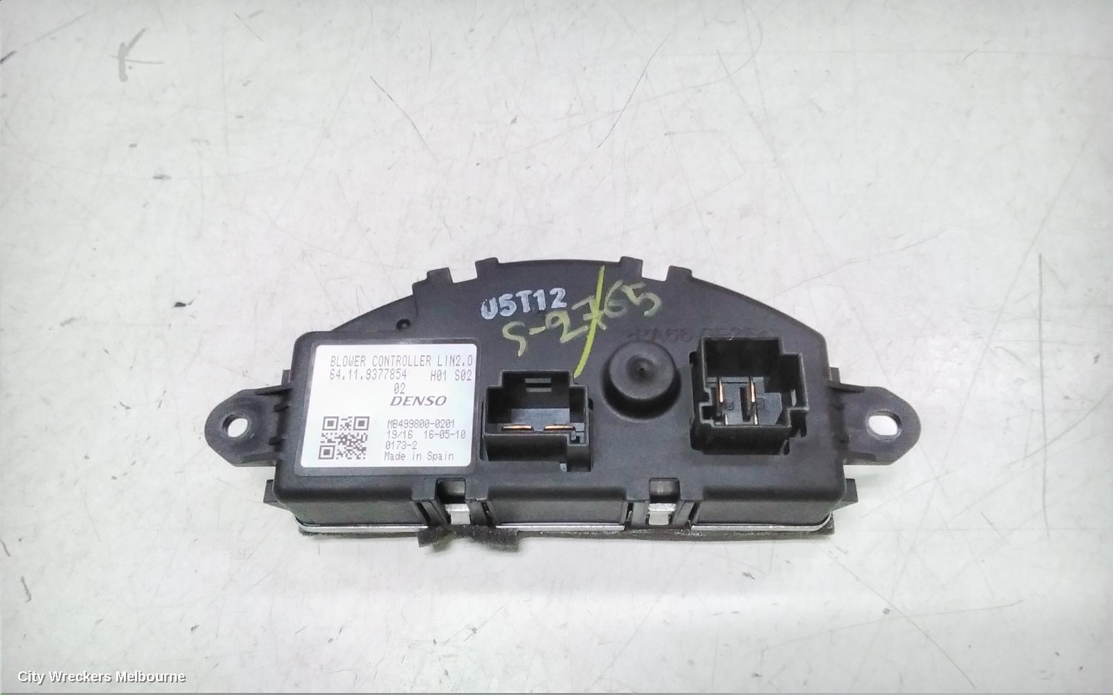 BMW X1 2016 Fan Speed Resistor