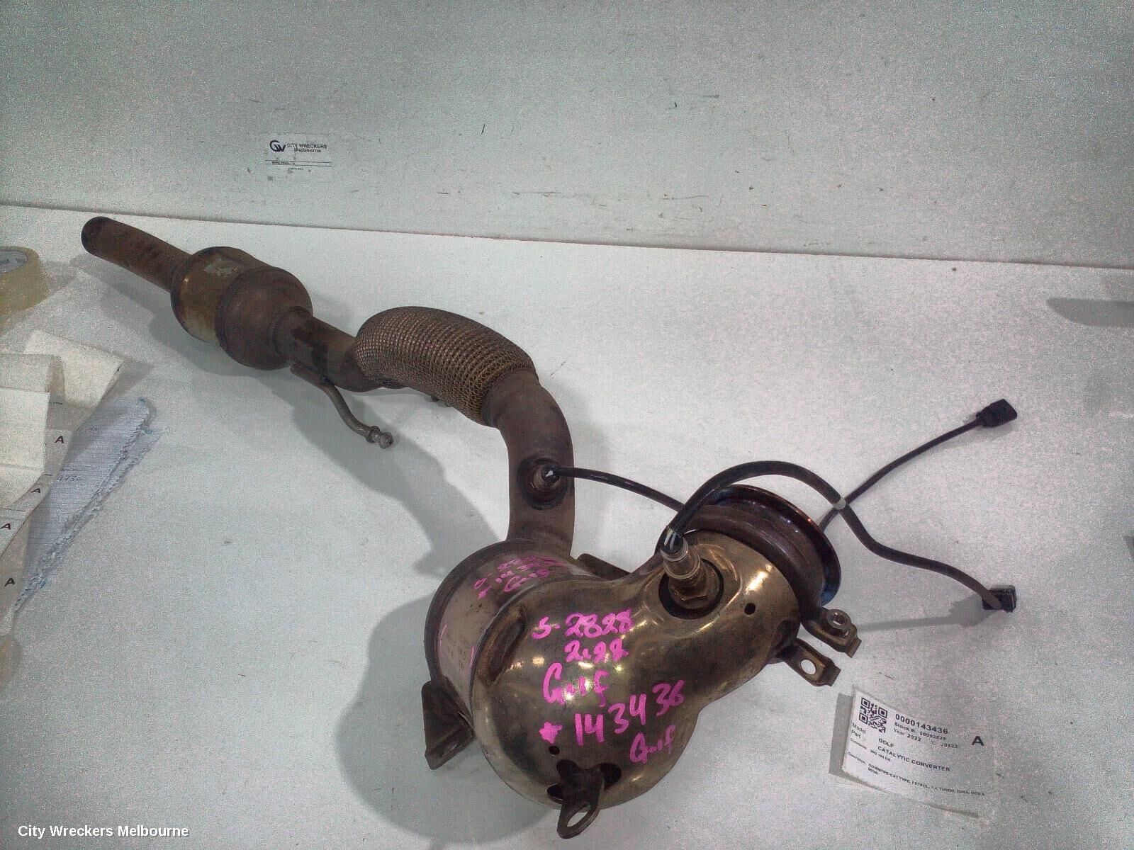 VOLKSWAGEN GOLF 2022 Catalytic Converter