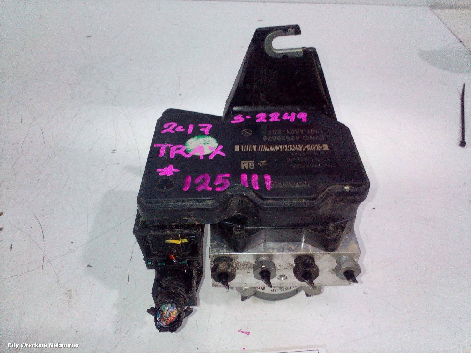 HOLDEN TRAX 2017 Abs Pump/Modulator