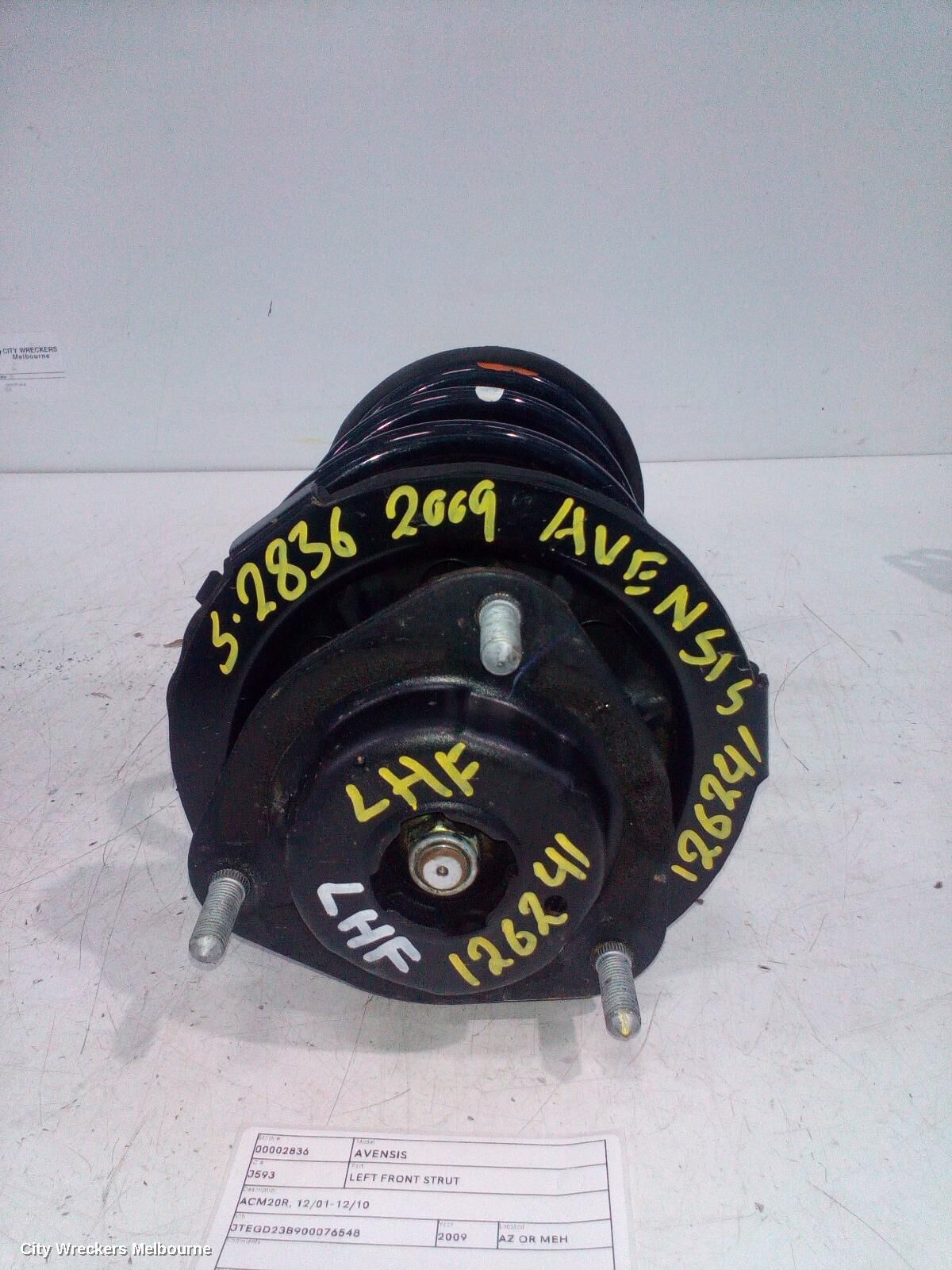 TOYOTA AVENSIS 2009 Left Front Strut