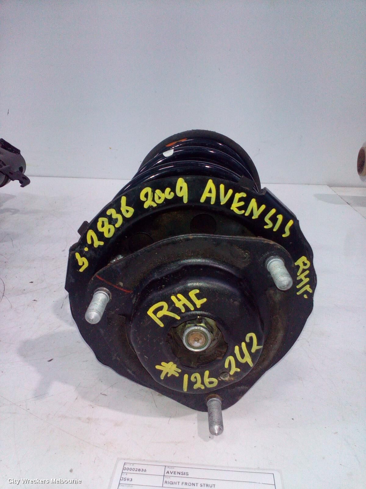 TOYOTA AVENSIS 2009 Right Front Strut