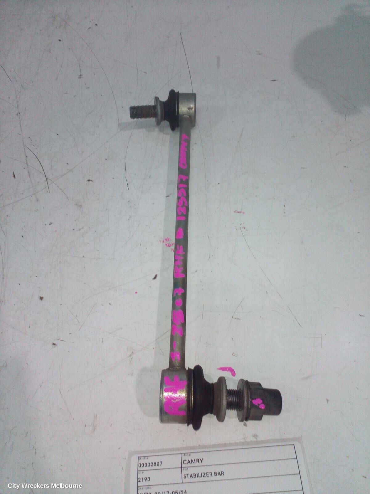 TOYOTA CAMRY 2023 Stabiliser Bar