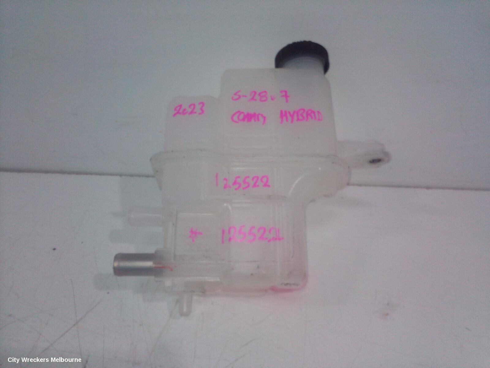 TOYOTA CAMRY 2023 Overflow Bottle