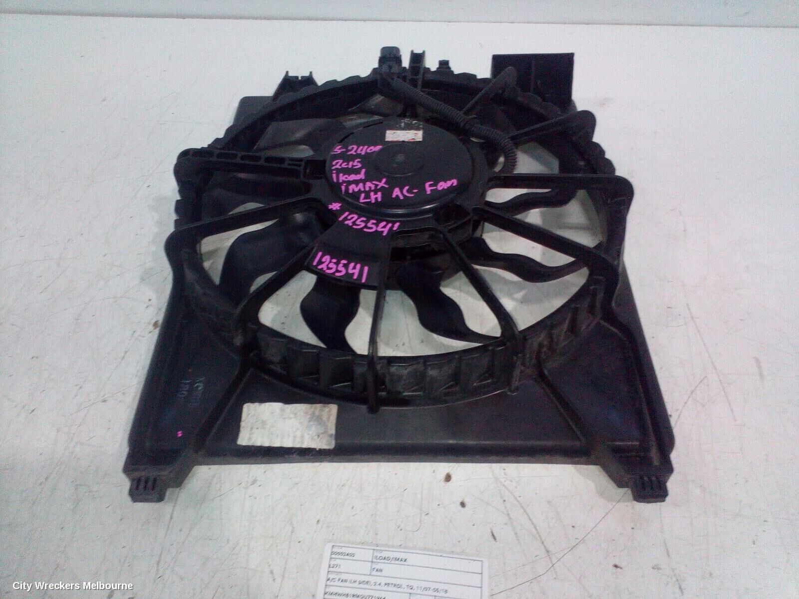 HYUNDAI ILOAD/IMAX 2015 Fan