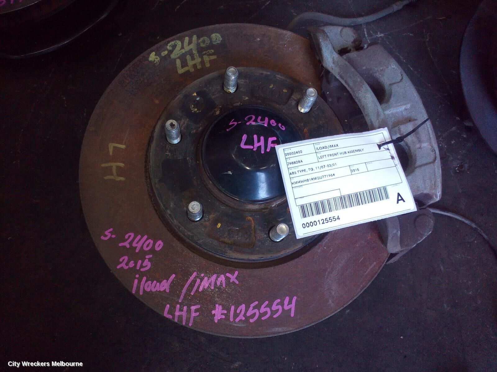 HYUNDAI ILOAD/IMAX 2015 Left Front Hub Assembly