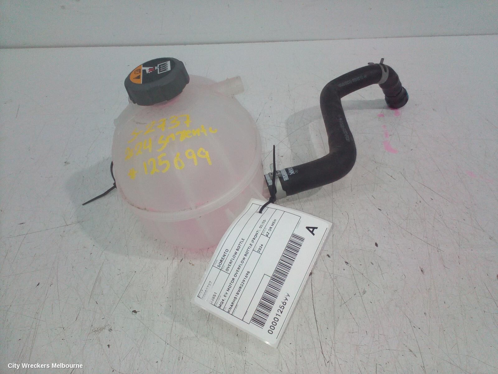 KIA SORENTO 2024 Overflow Bottle
