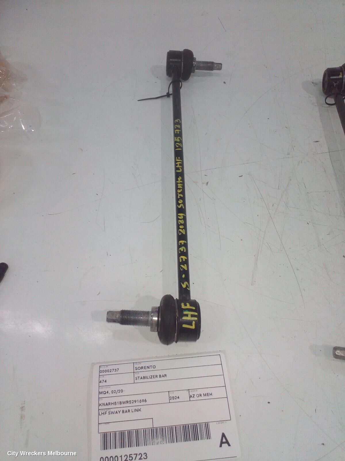 KIA SORENTO 2024 Stabiliser Bar
