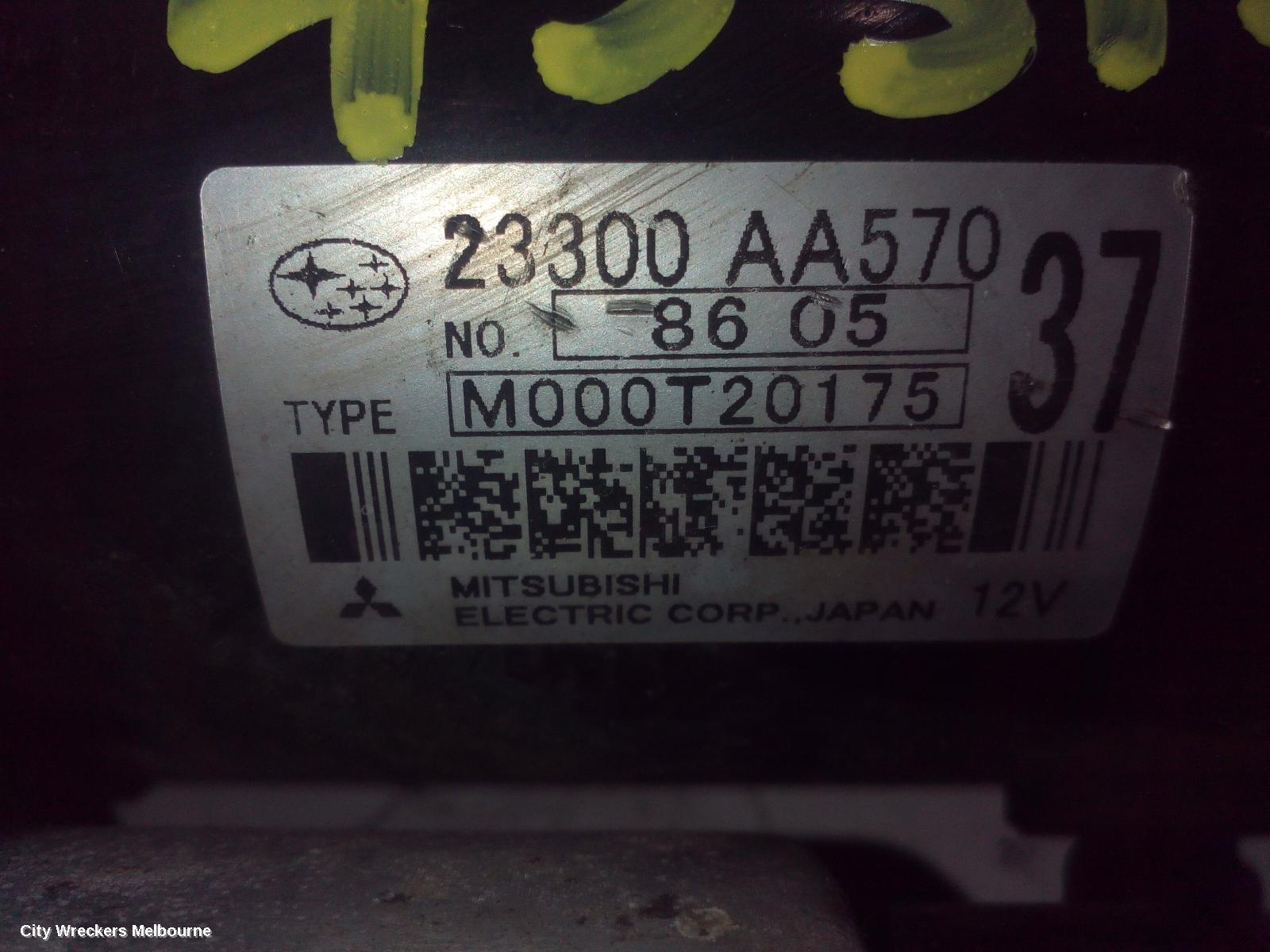 SUBARU FORESTER 2008 Starter