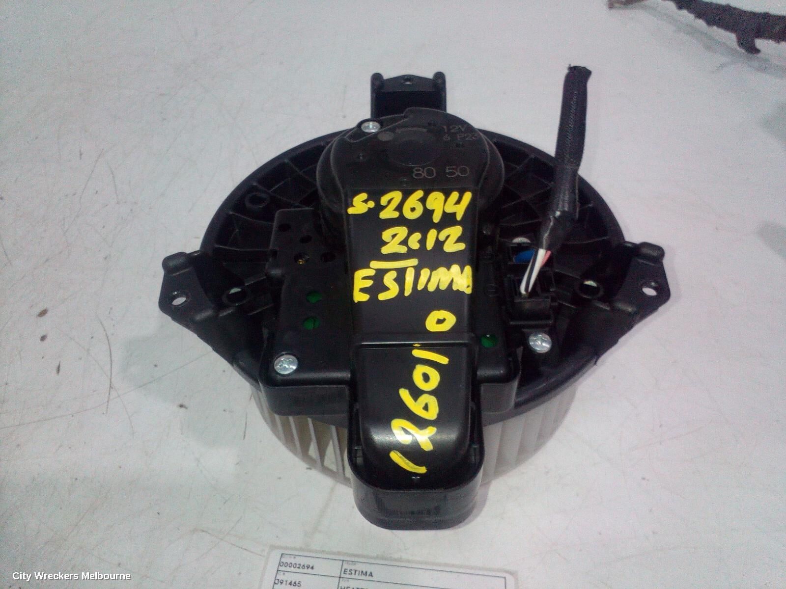 TOYOTA ESTIMA 2012 Heater Fan Motor