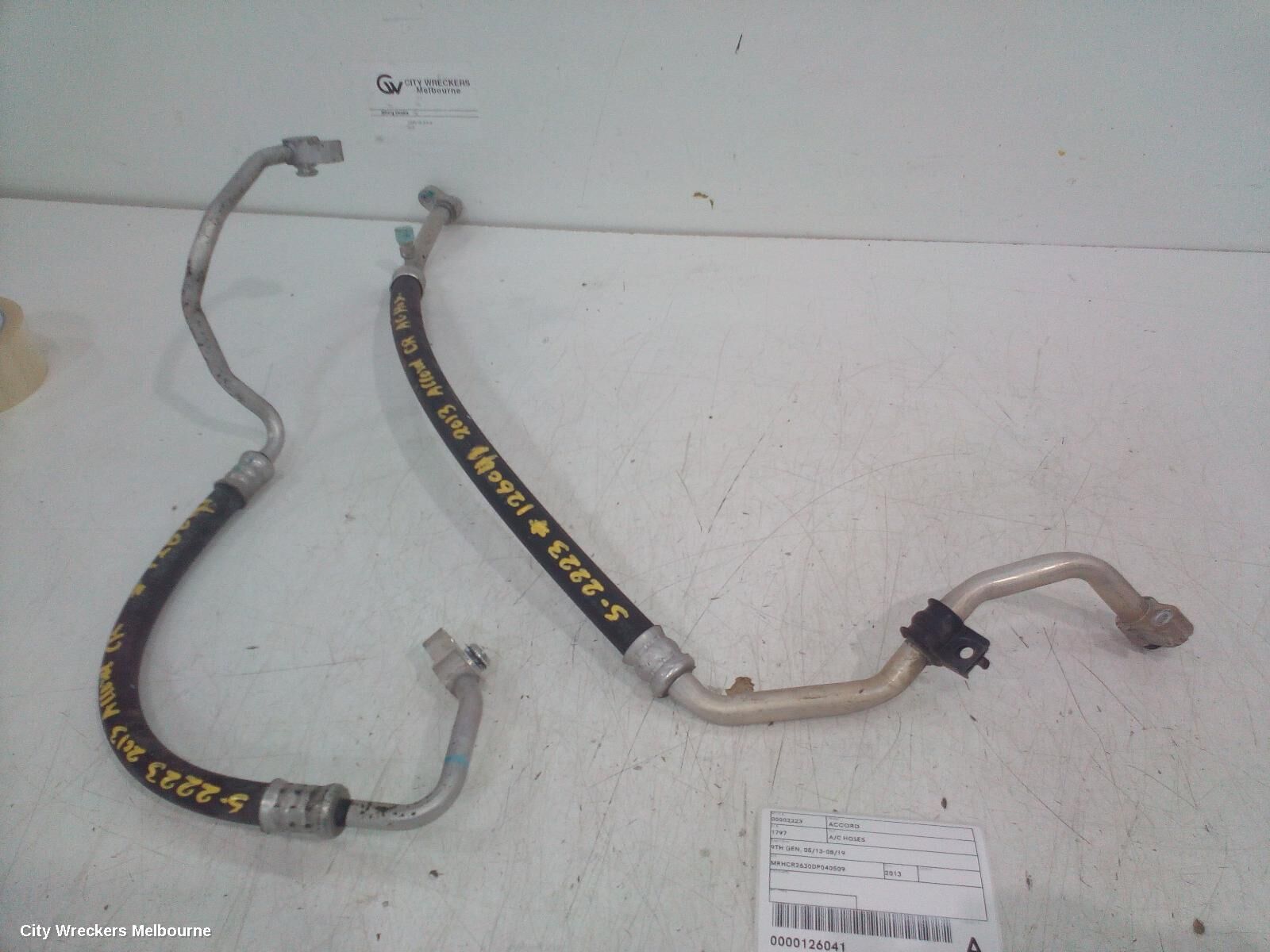 HONDA ACCORD 2013 A/C Hoses