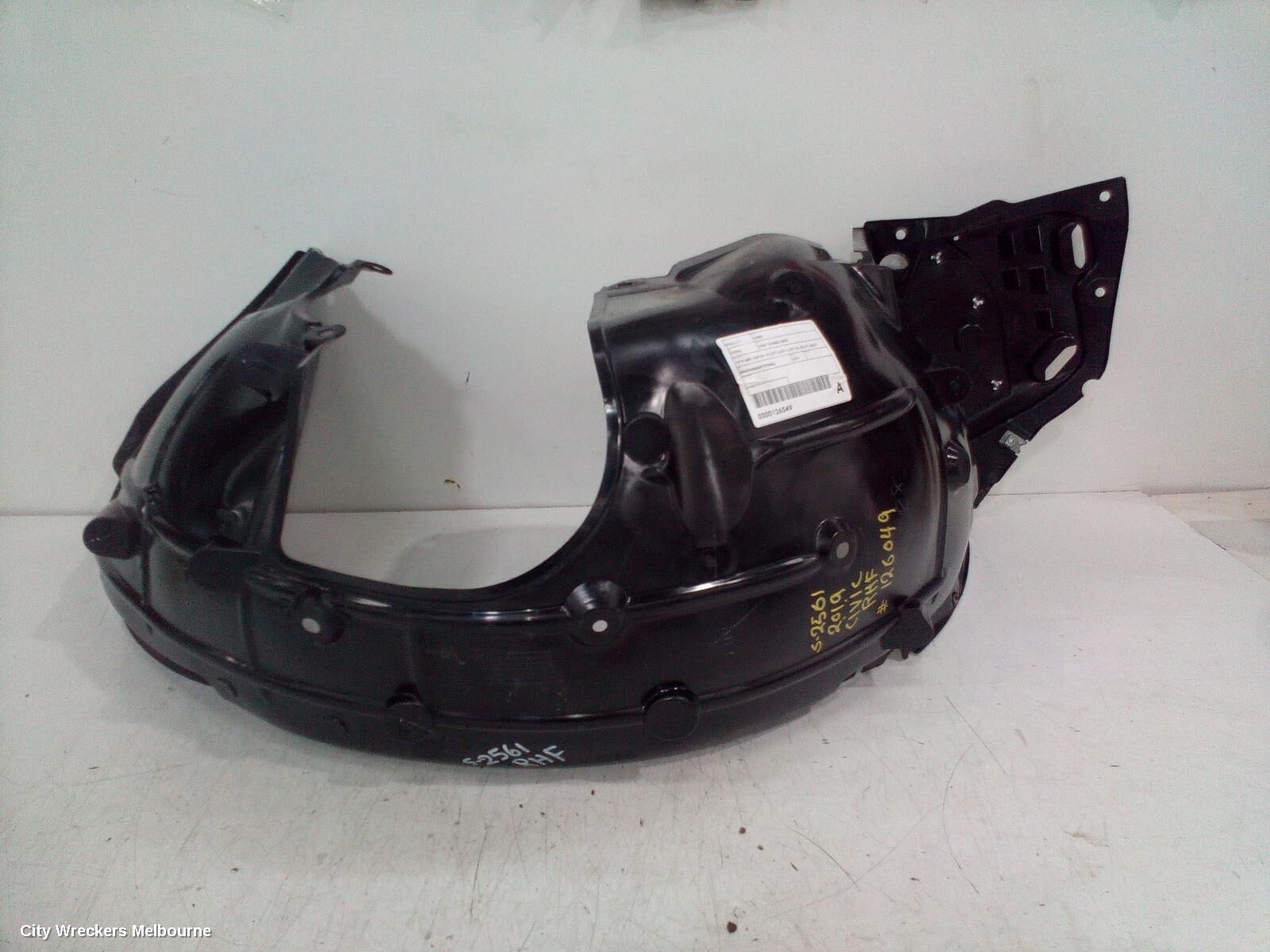 HONDA CIVIC 2019 Right Guard Liner