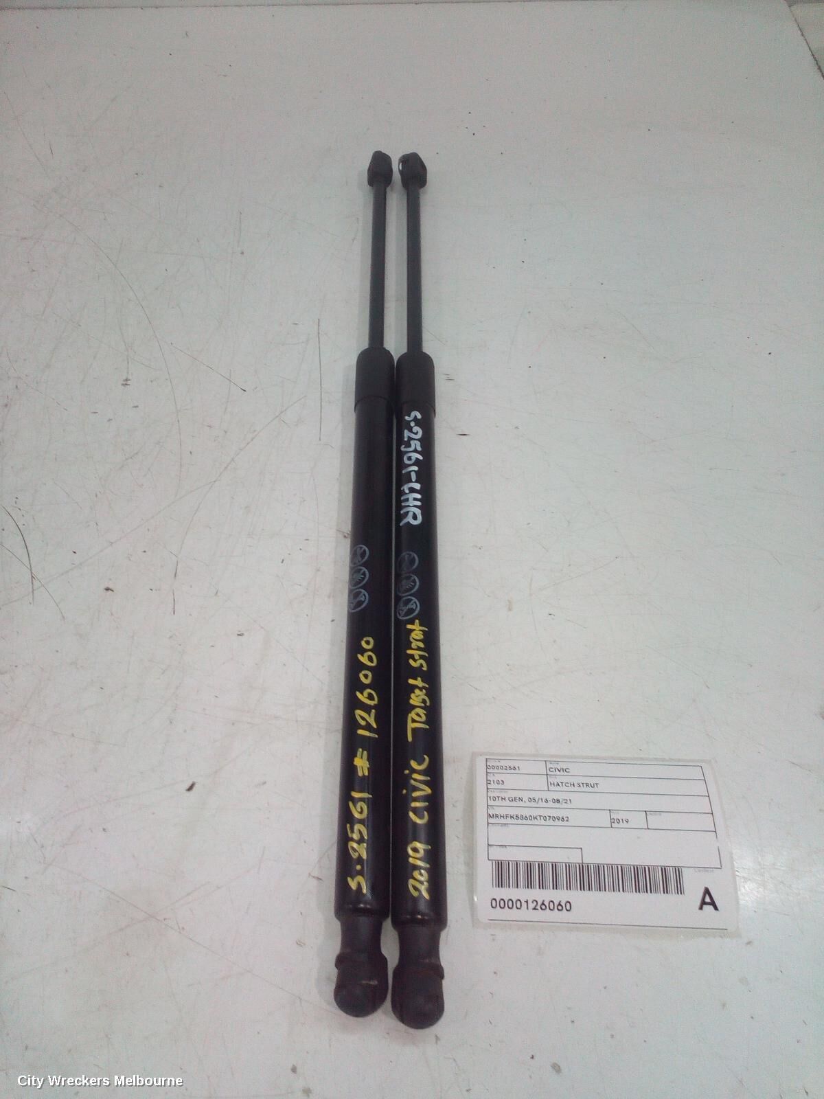 HONDA CIVIC 2019 Hatch Strut