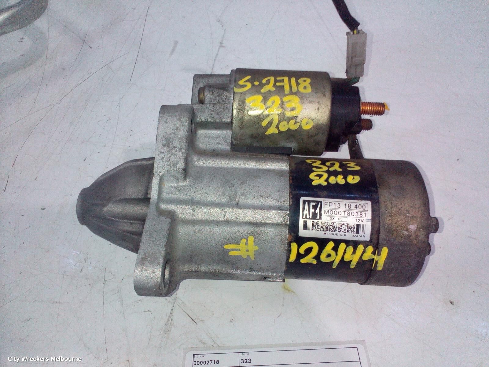MAZDA 323 2000 Starter
