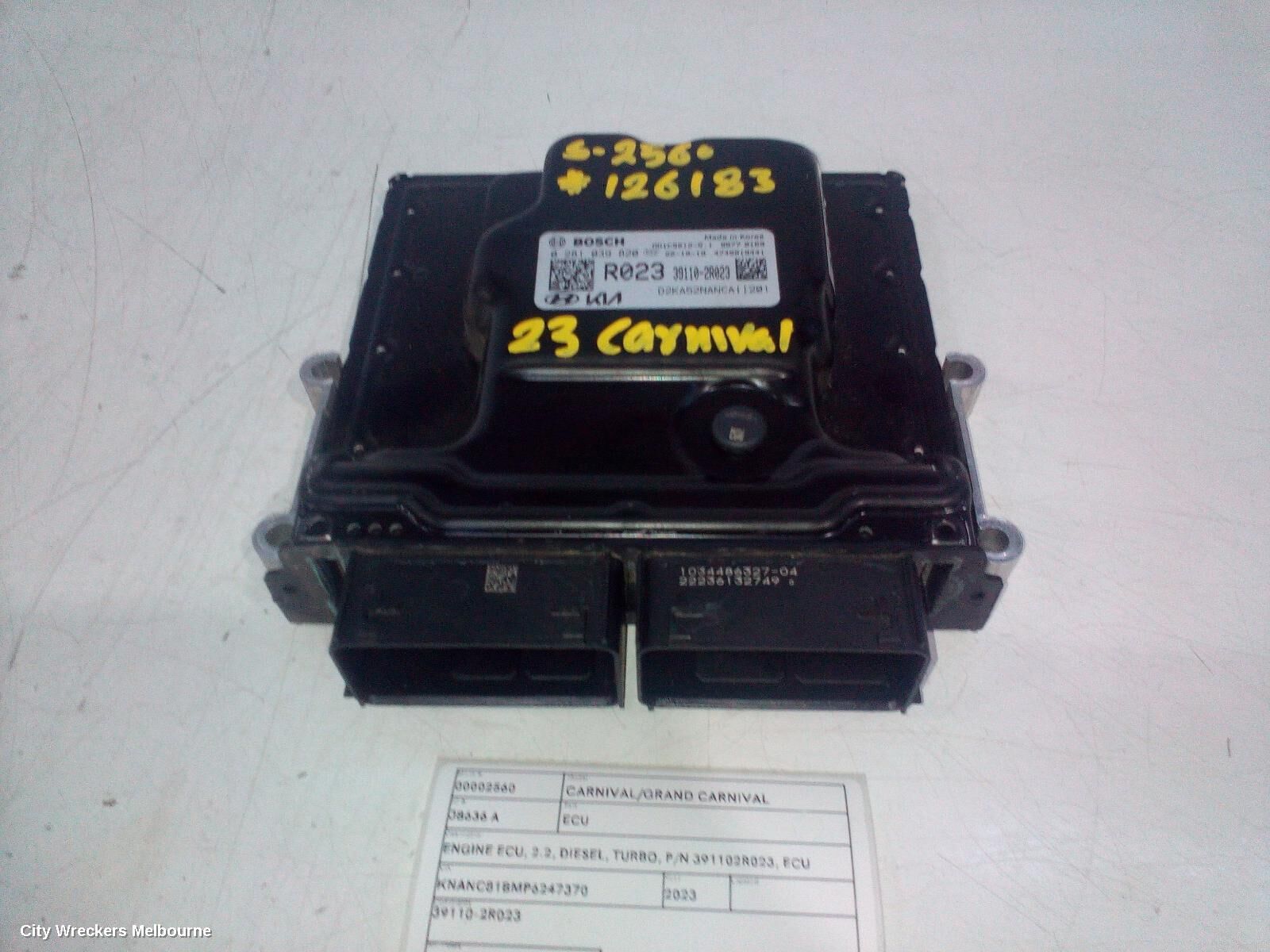 KIA CARNIVAL/GRAND CARNIVAL 2023 Ecu