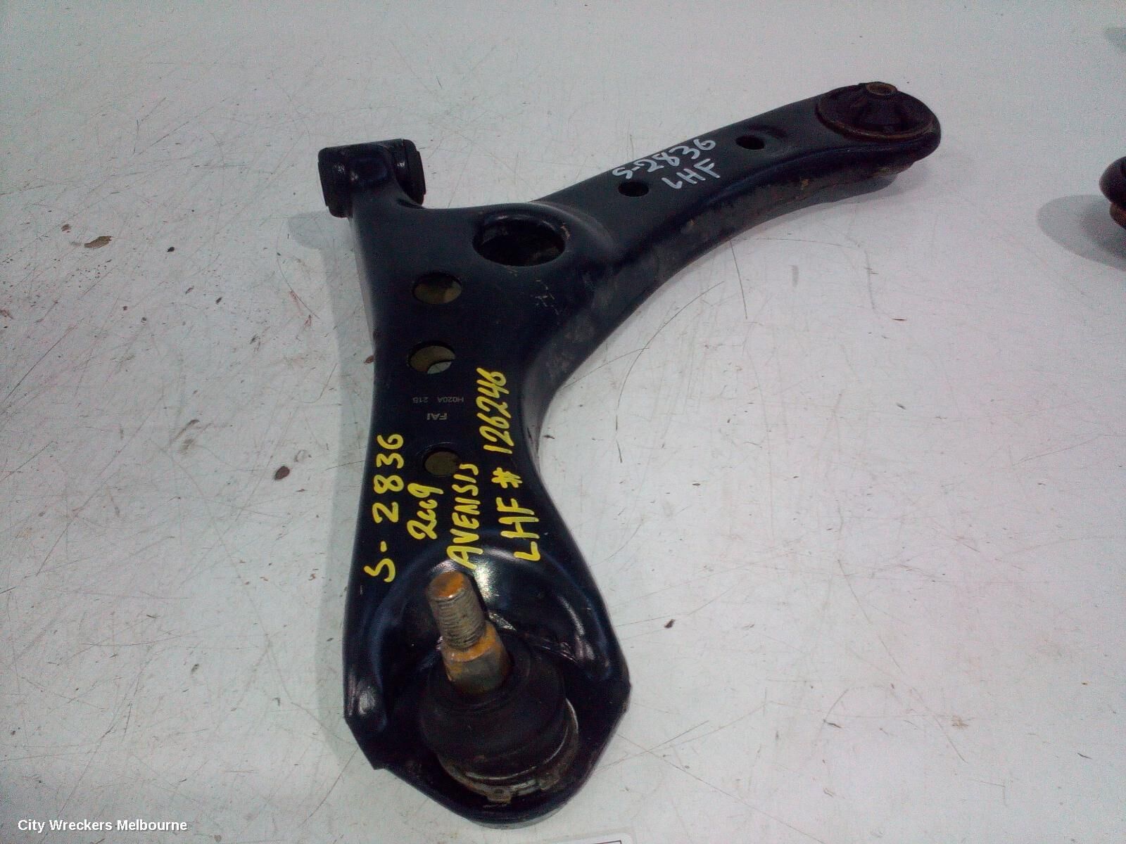 TOYOTA AVENSIS 2009 Left Front Lower Control Arm