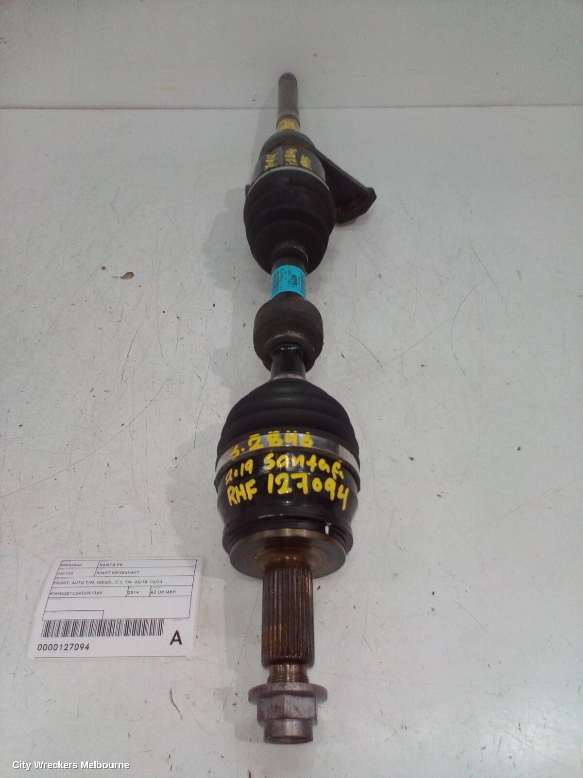 HYUNDAI SANTA FE 2019 Right Driveshaft