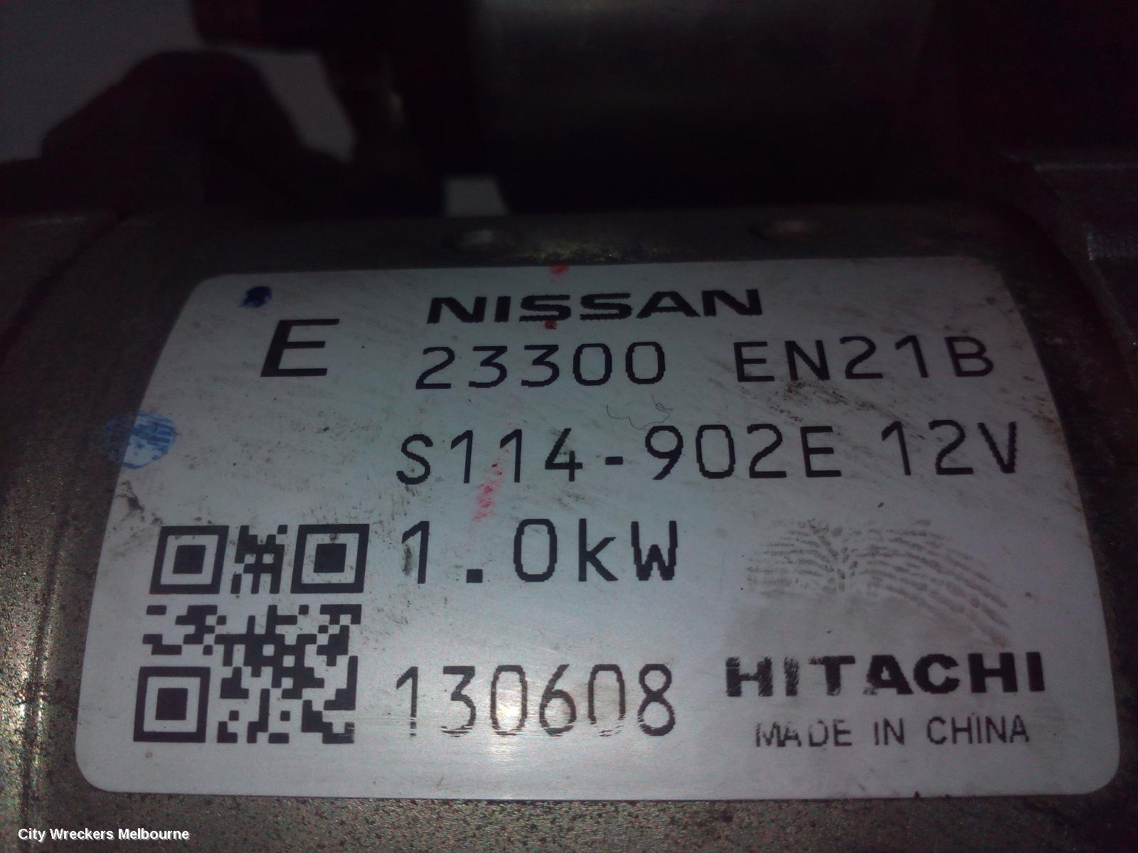 NISSAN PULSAR 2014 Starter