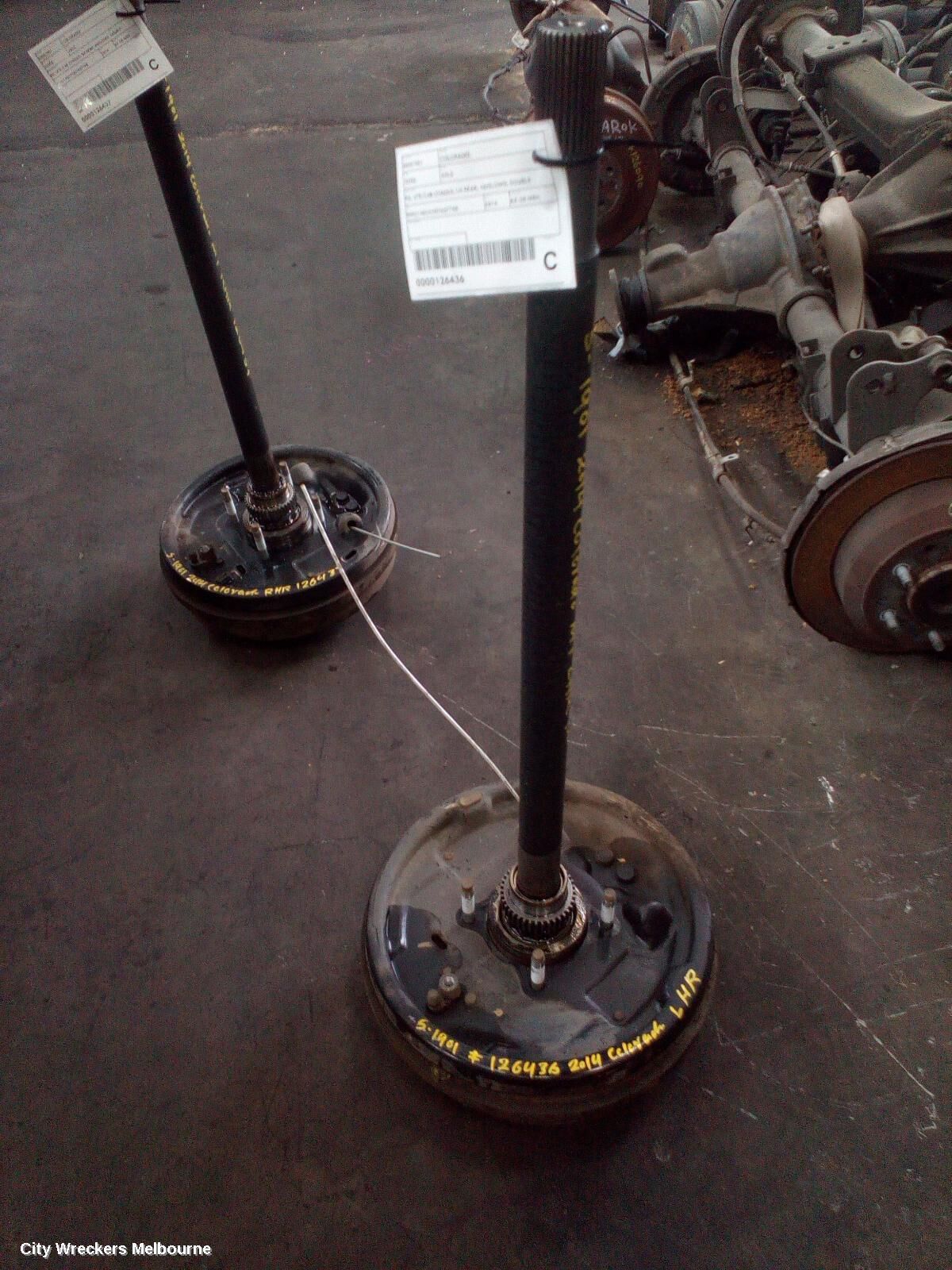 HOLDEN COLORADO 2014 Axle