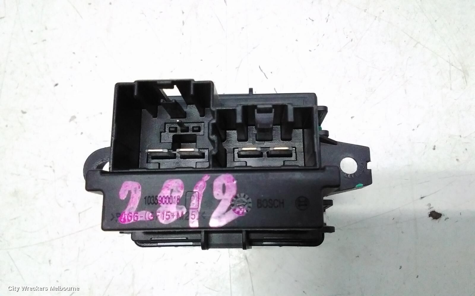 HOLDEN COLORADO 2017 Fan Speed Resistor