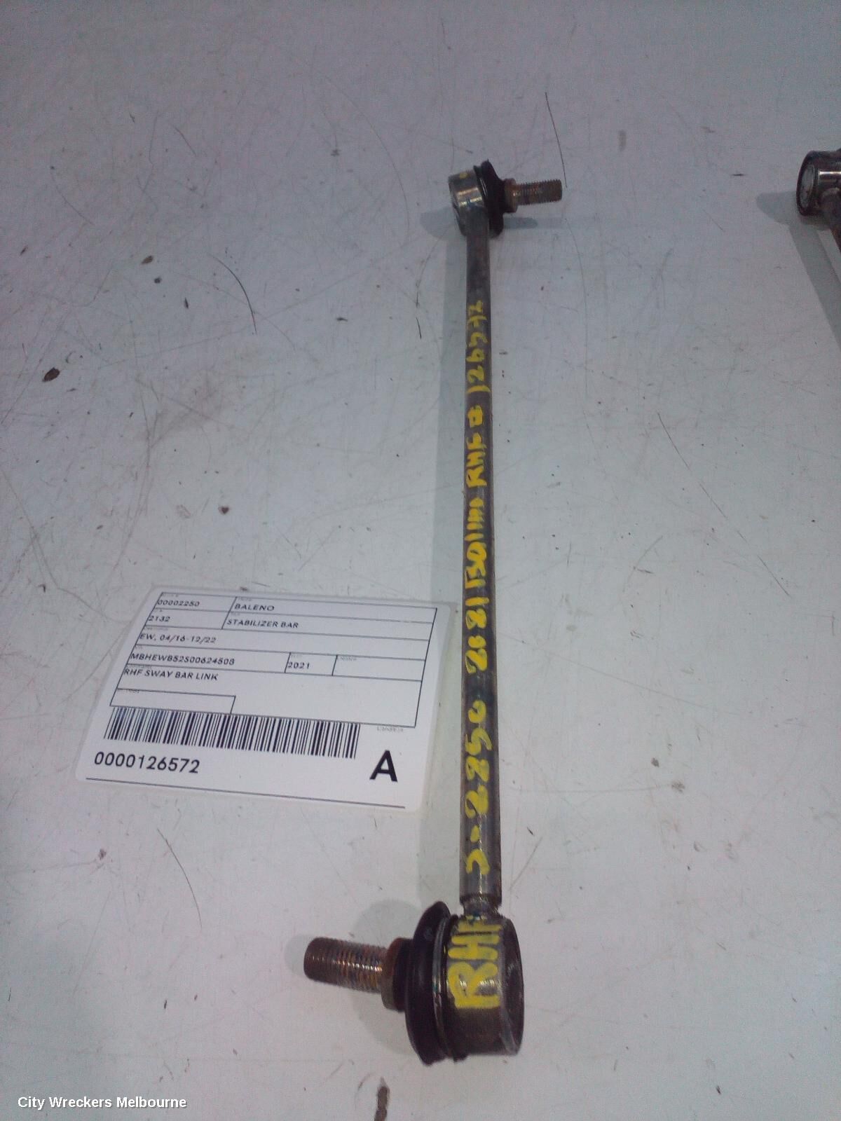 SUZUKI BALENO 2021 Stabiliser Bar