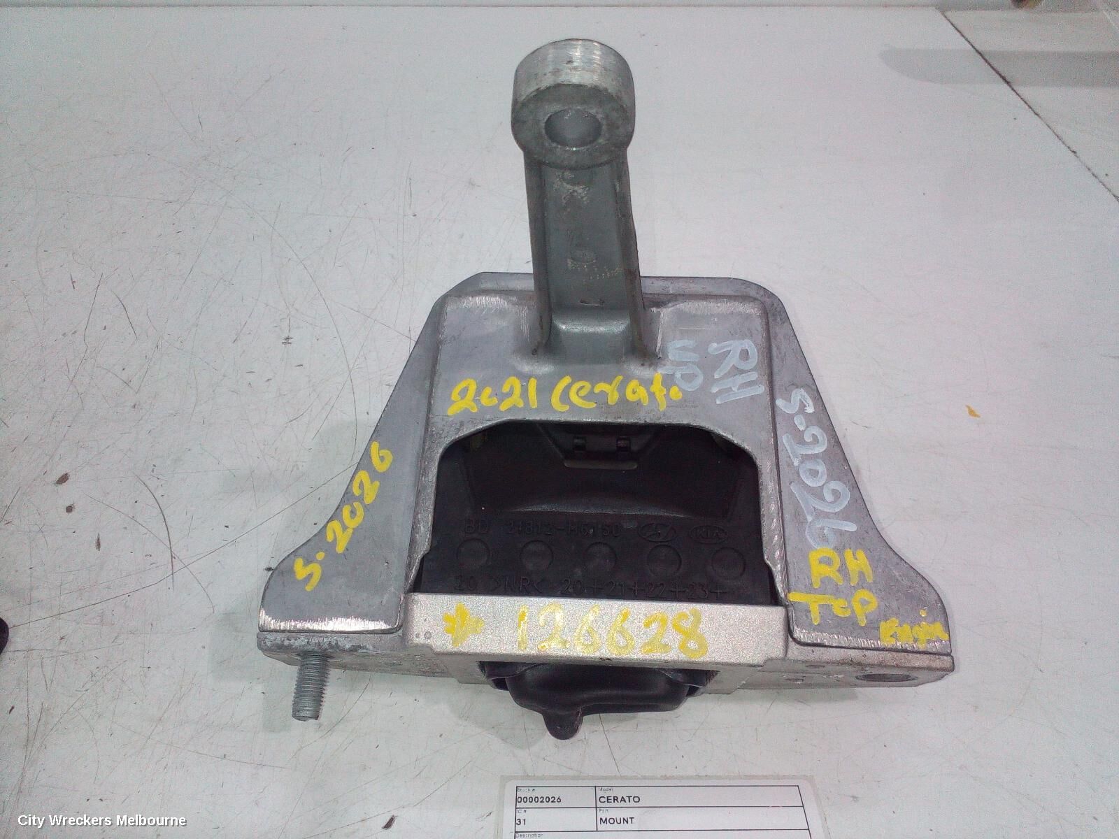 KIA CERATO 2021 Mount