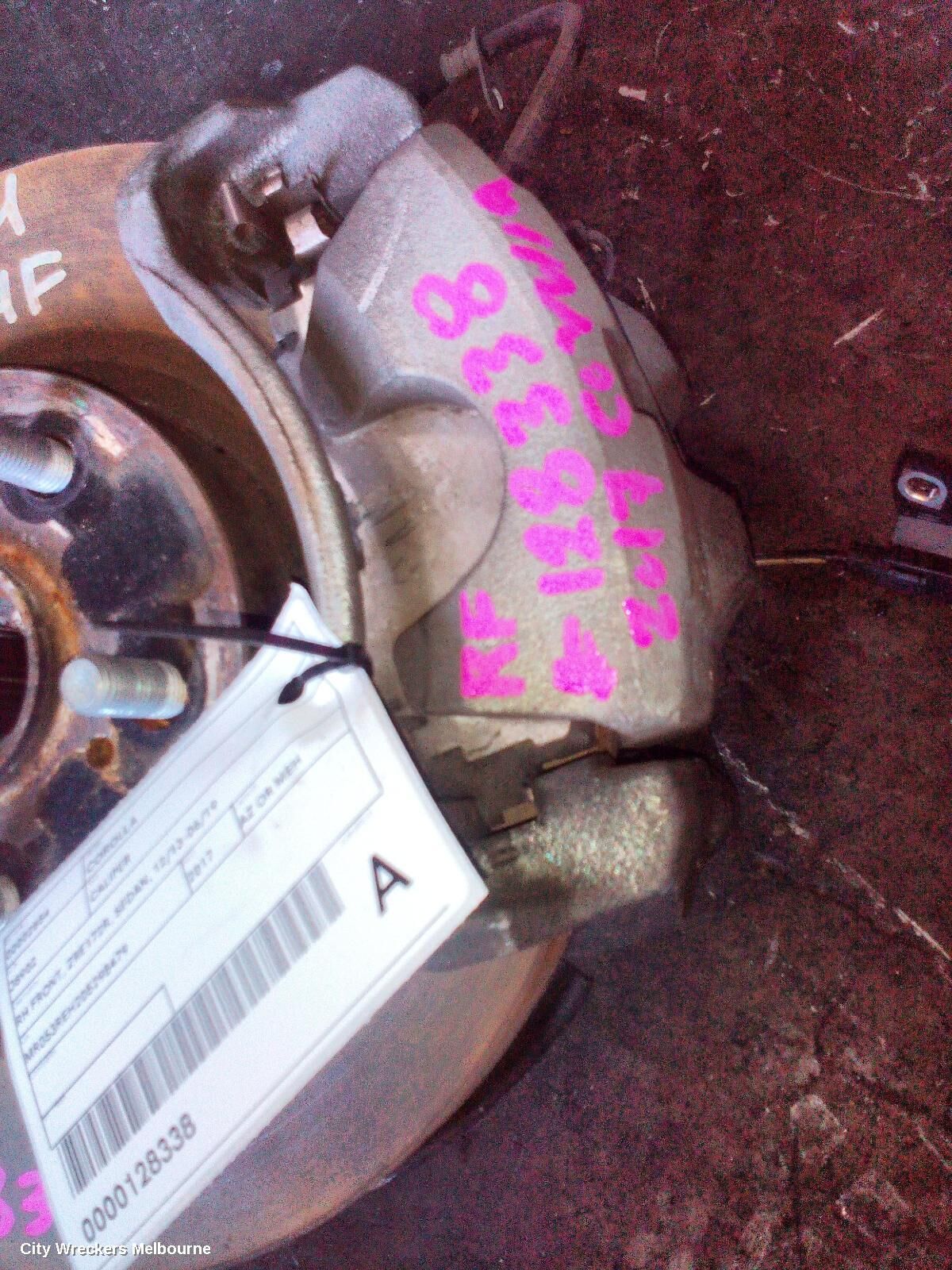 TOYOTA COROLLA 2017 Caliper