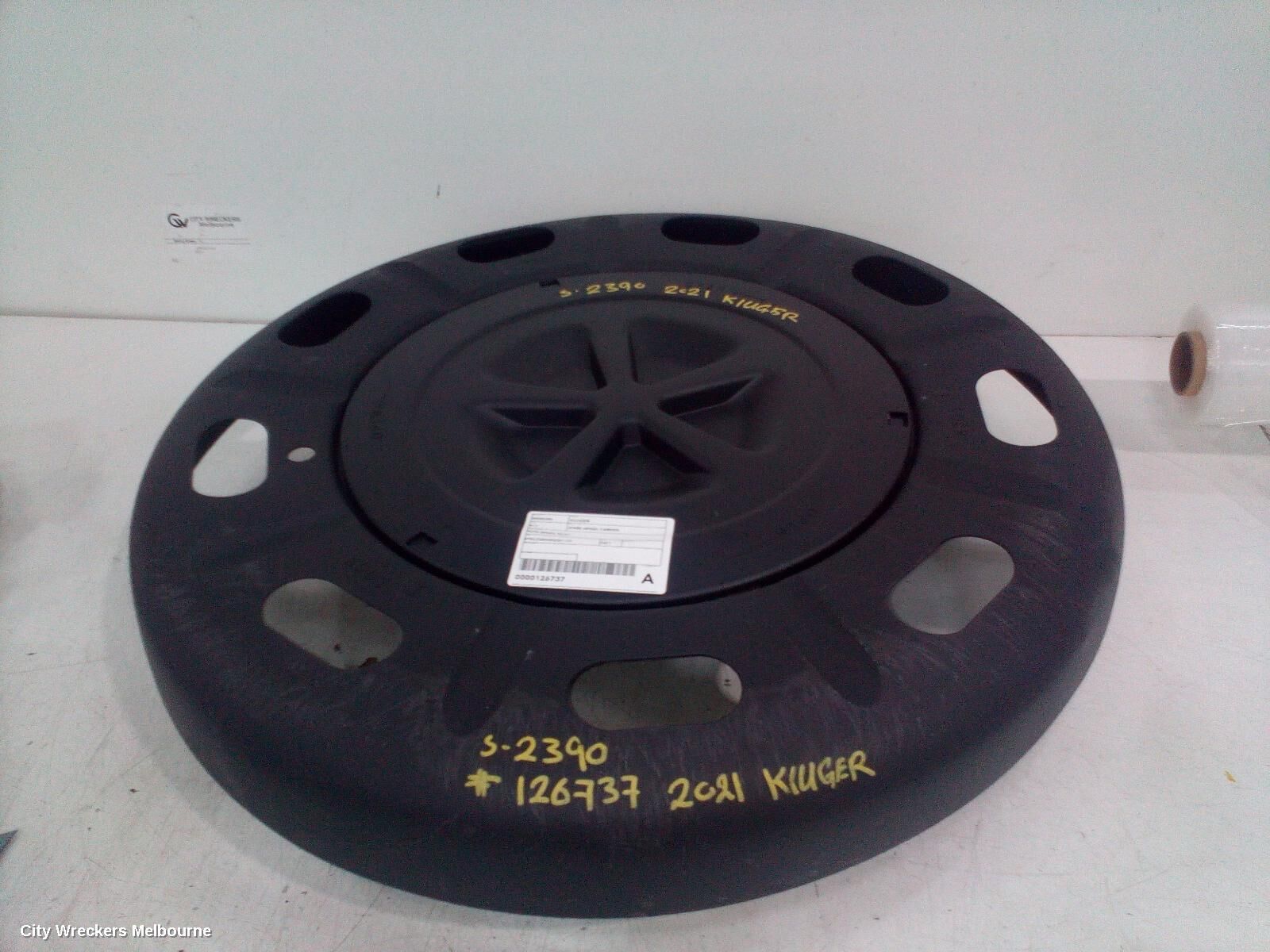 TOYOTA KLUGER 2021 Spare Wheel Carrier