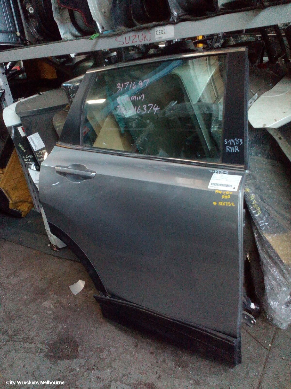 HONDA CRV 2019 RIGHT_REAR_DOOR_SLIDING