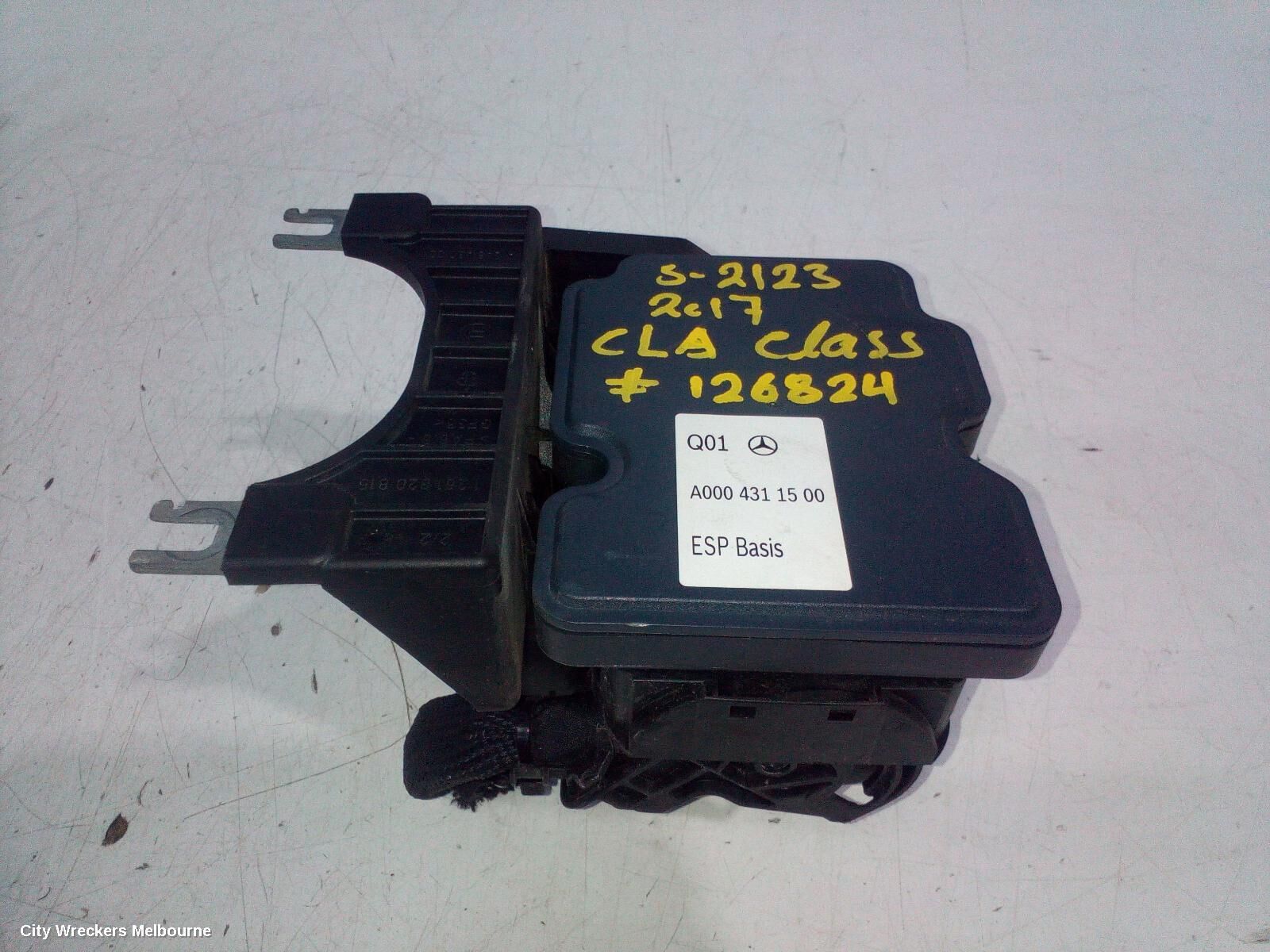 MERCEDES CLA CLASS 2017 Abs Pump/Modulator