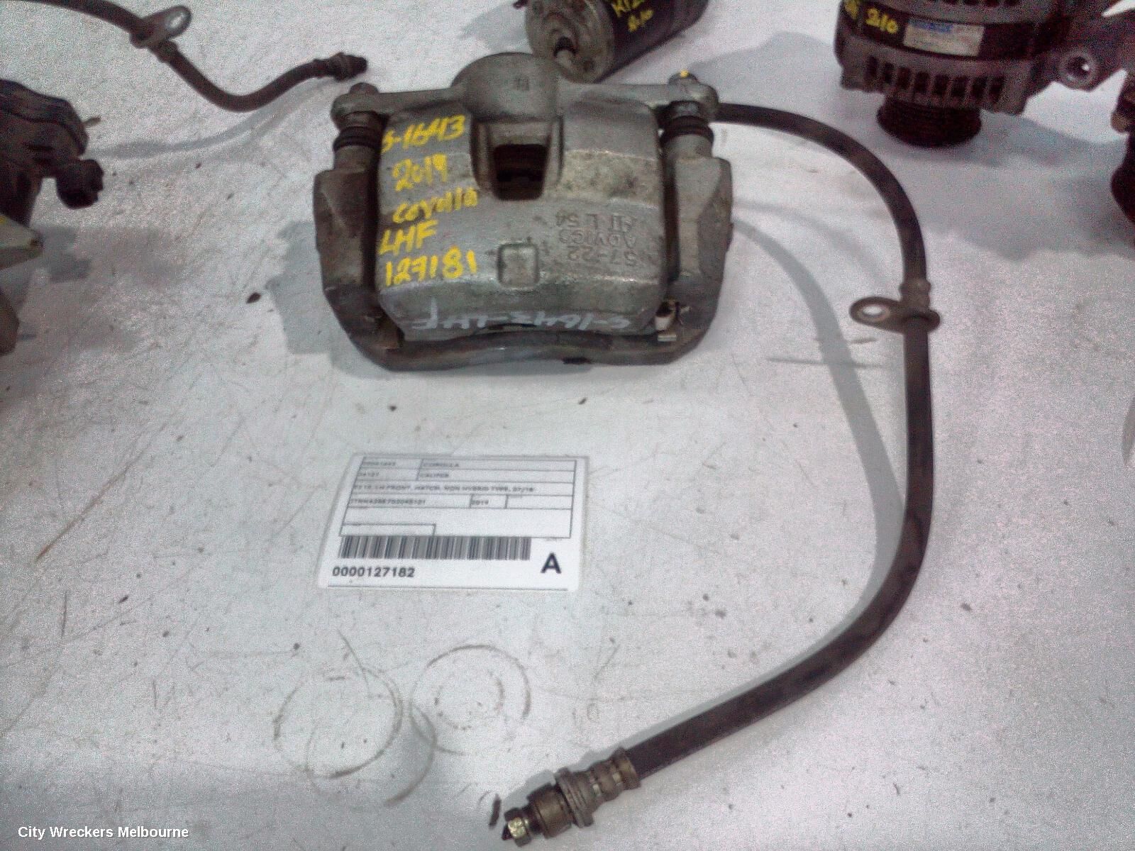 TOYOTA COROLLA 2019 Caliper