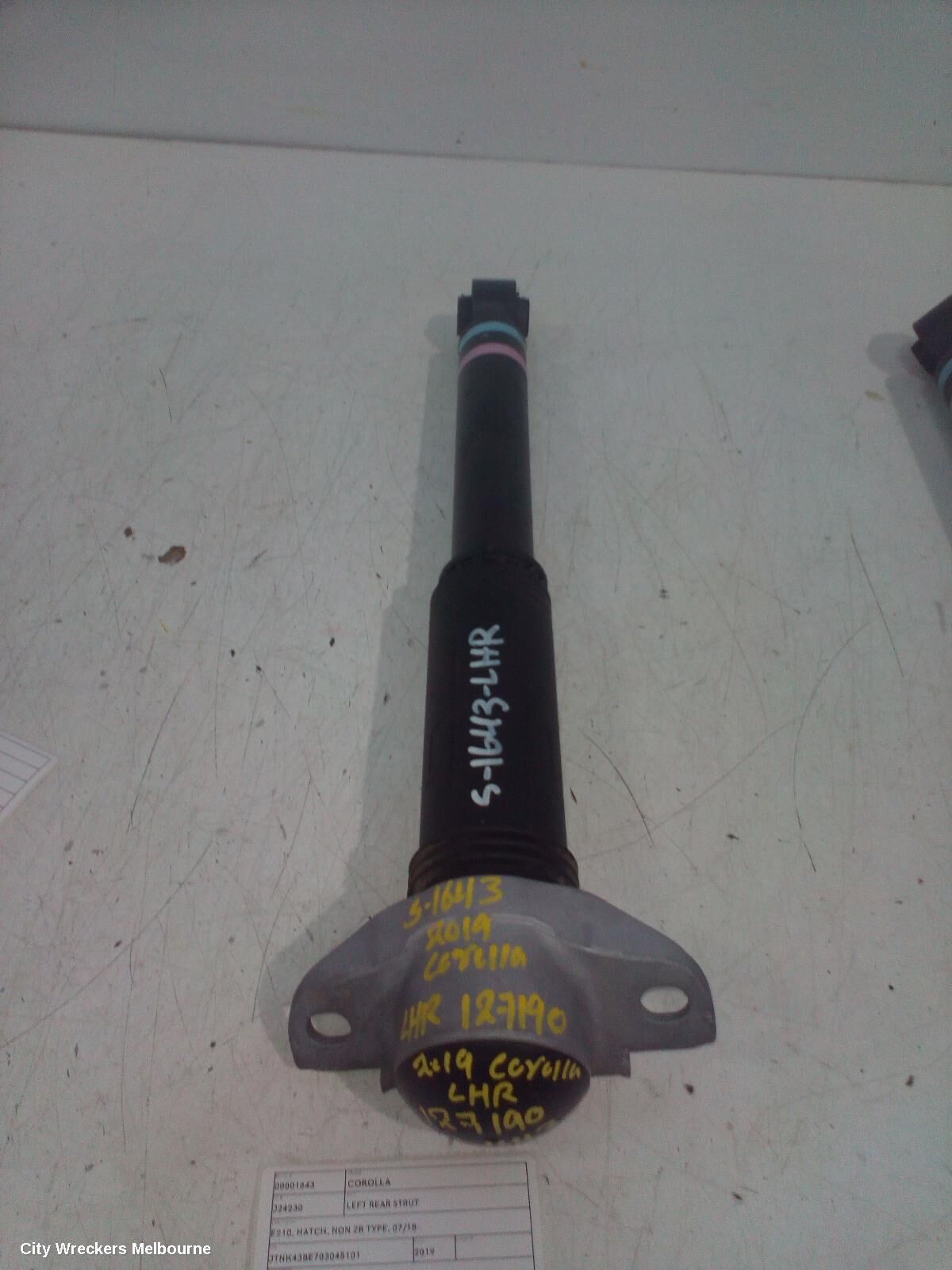 TOYOTA COROLLA 2019 Left Rear Strut