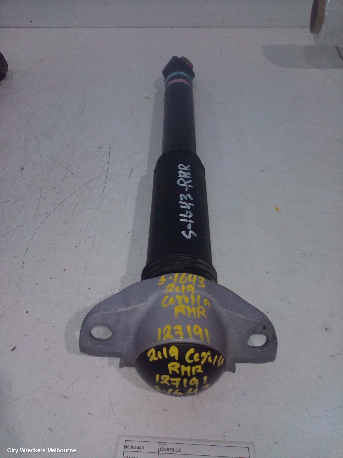 TOYOTA COROLLA 2019 Right Rear Strut