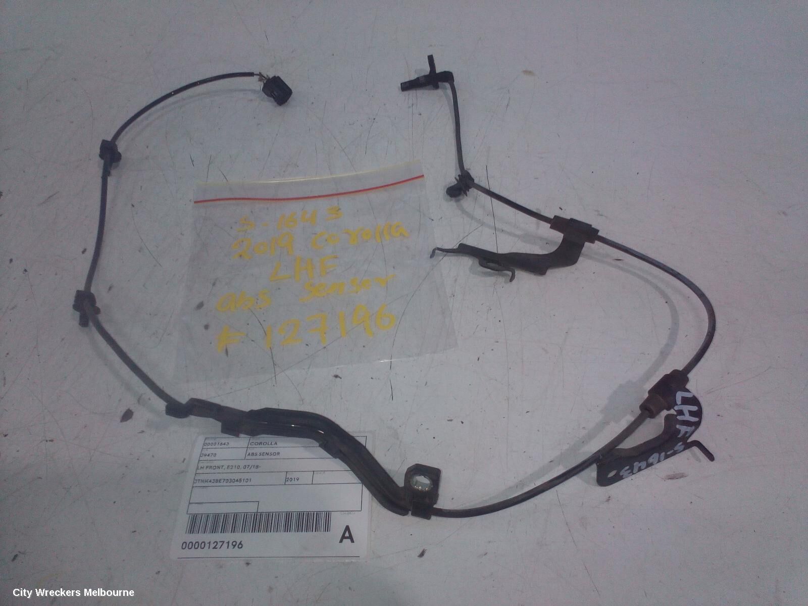 TOYOTA COROLLA 2019 Abs Sensor