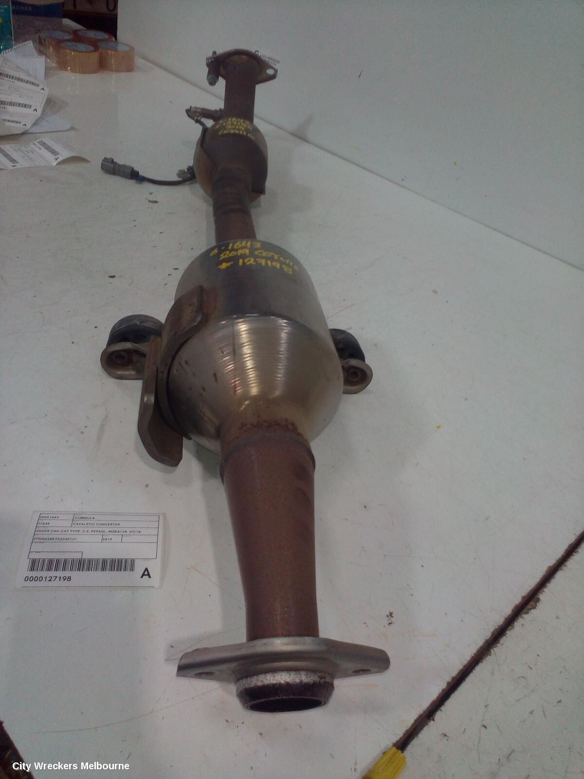 TOYOTA COROLLA 2019 Catalytic Converter