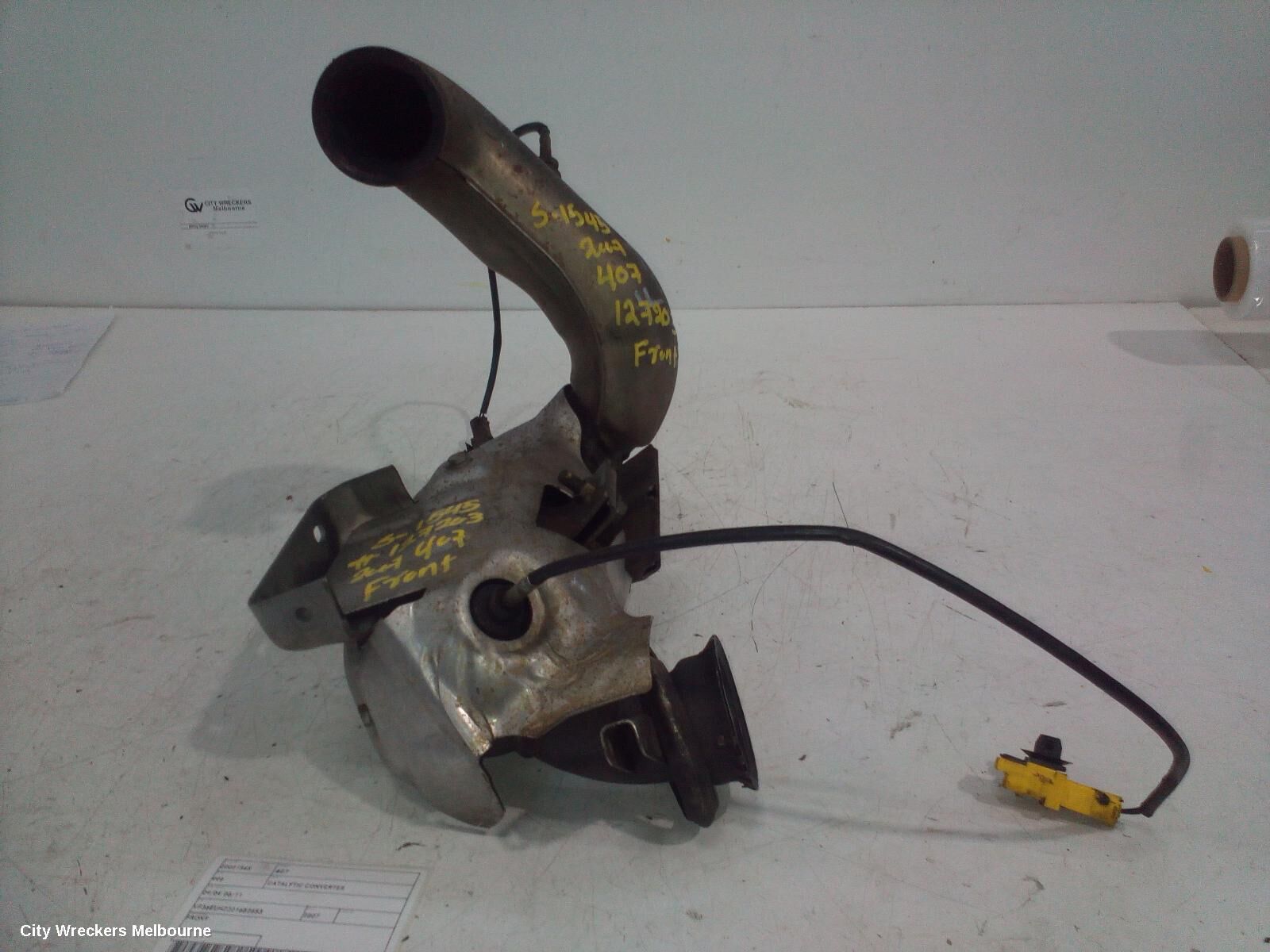PEUGEOT 407 2007 Catalytic Converter