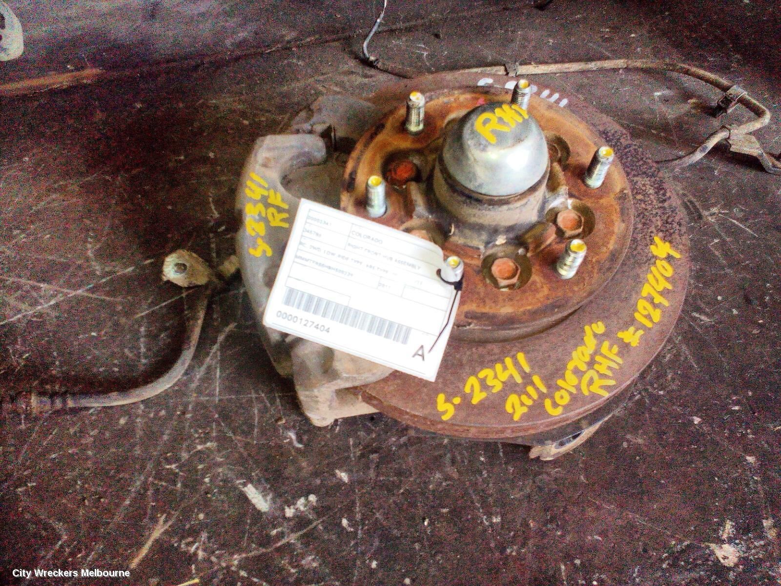 HOLDEN COLORADO 2011 Right Front Hub Assembly