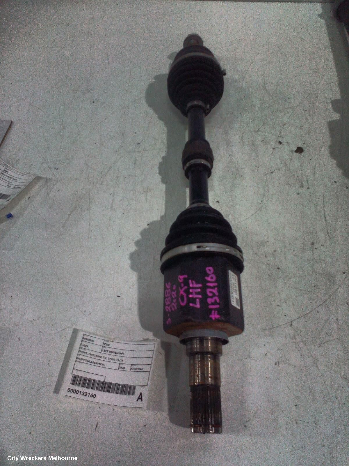 MAZDA CX9 2020 Left Driveshaft