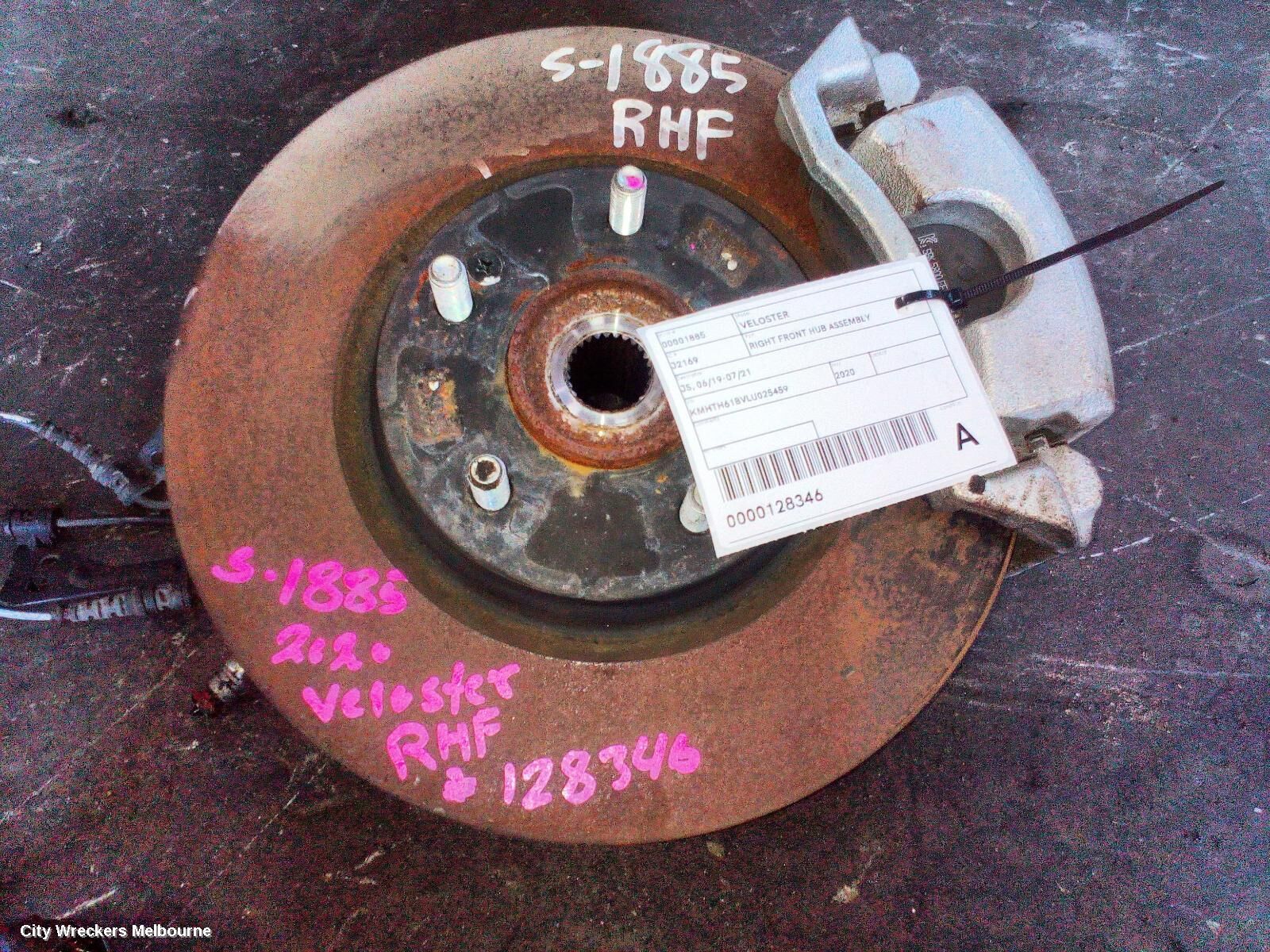 HYUNDAI VELOSTER 2020 Right Front Hub Assembly