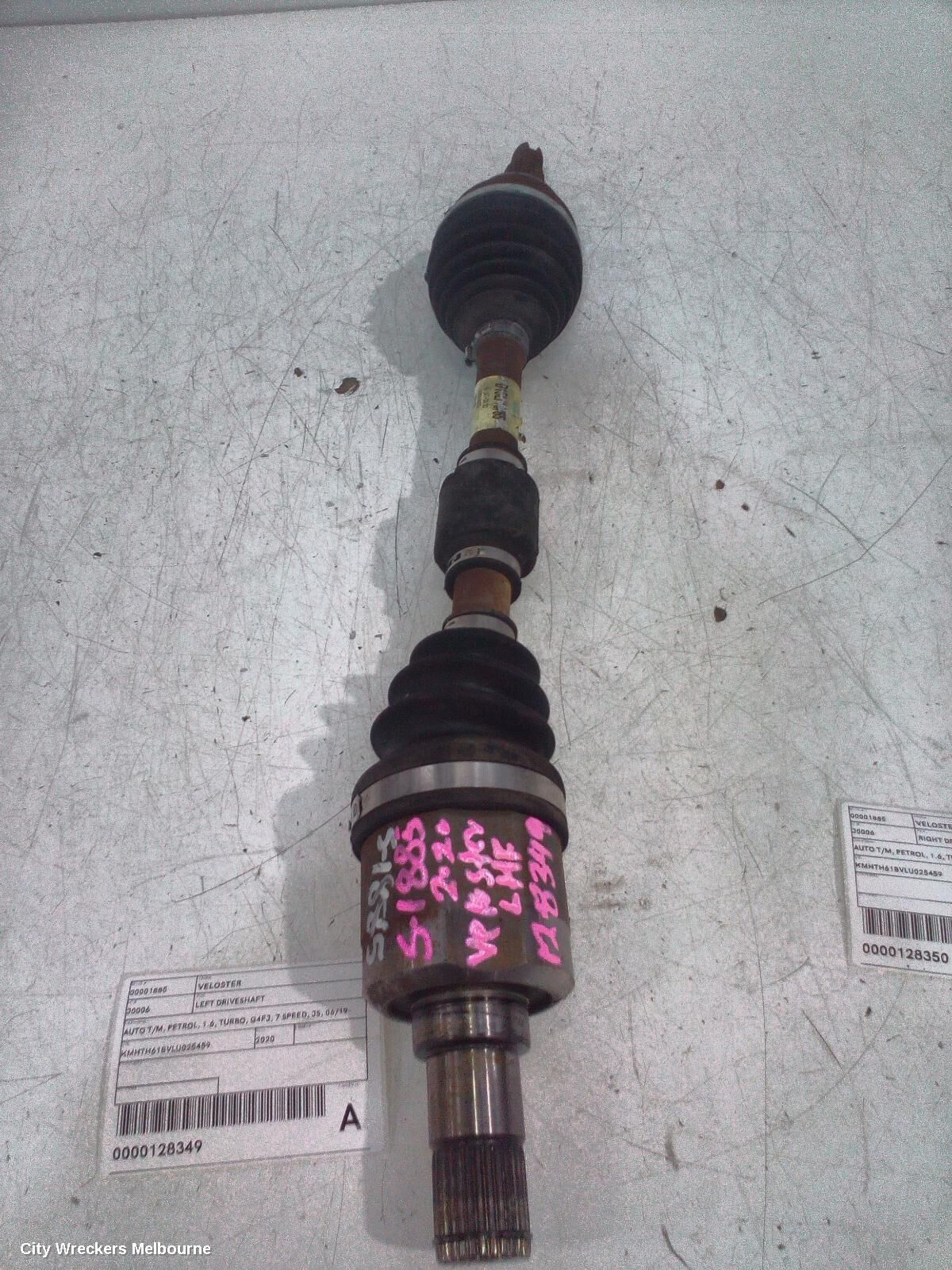 HYUNDAI VELOSTER 2020 Left Driveshaft