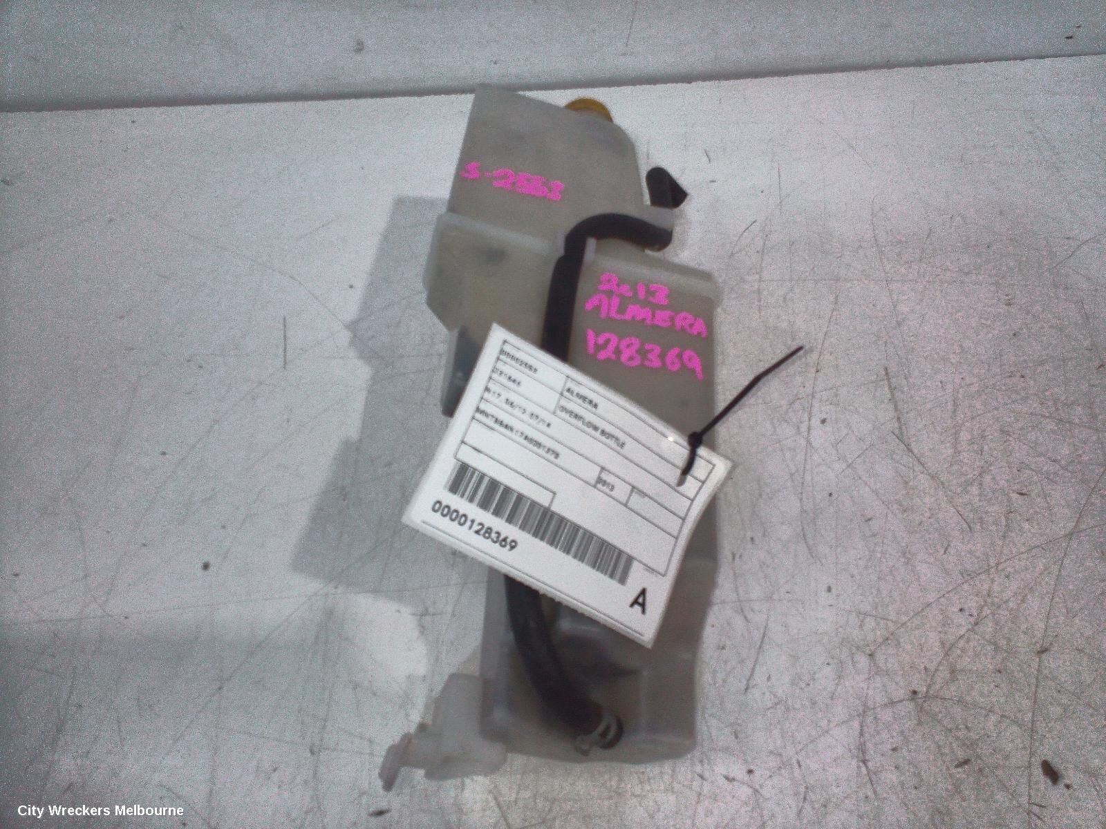 NISSAN ALMERA 2013 Overflow Bottle