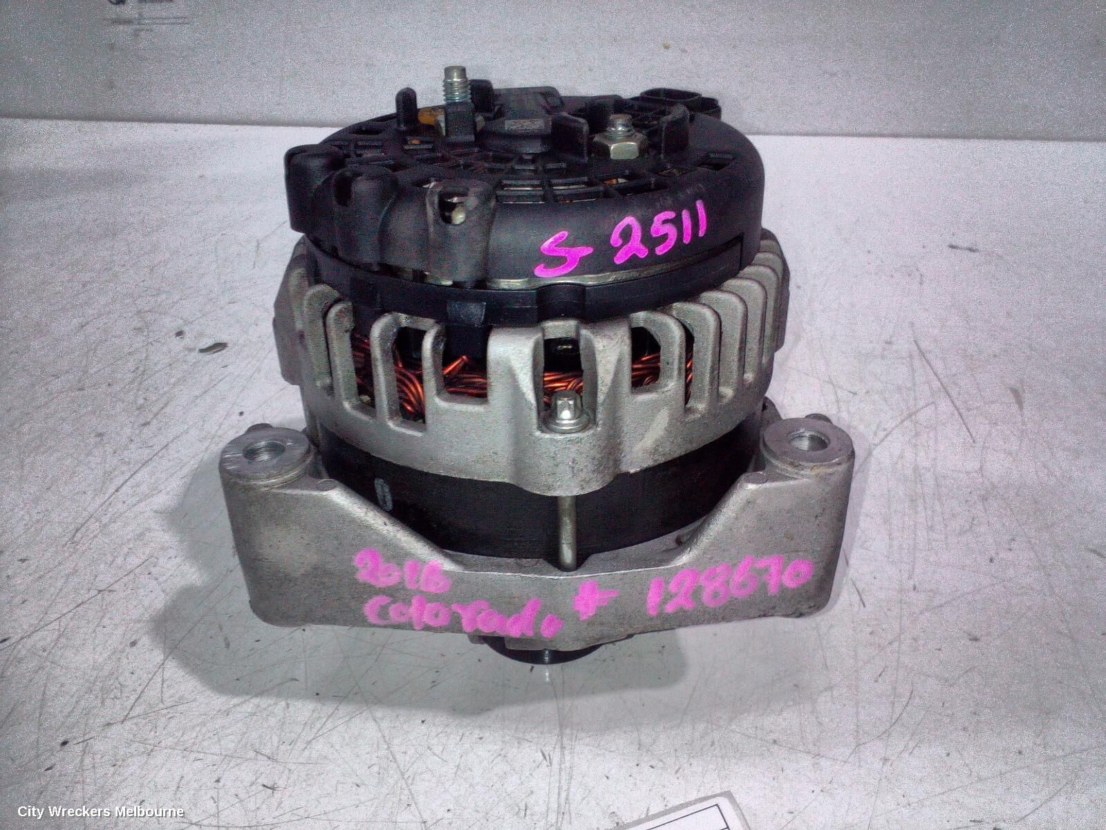 HOLDEN COLORADO 2016 Alternator