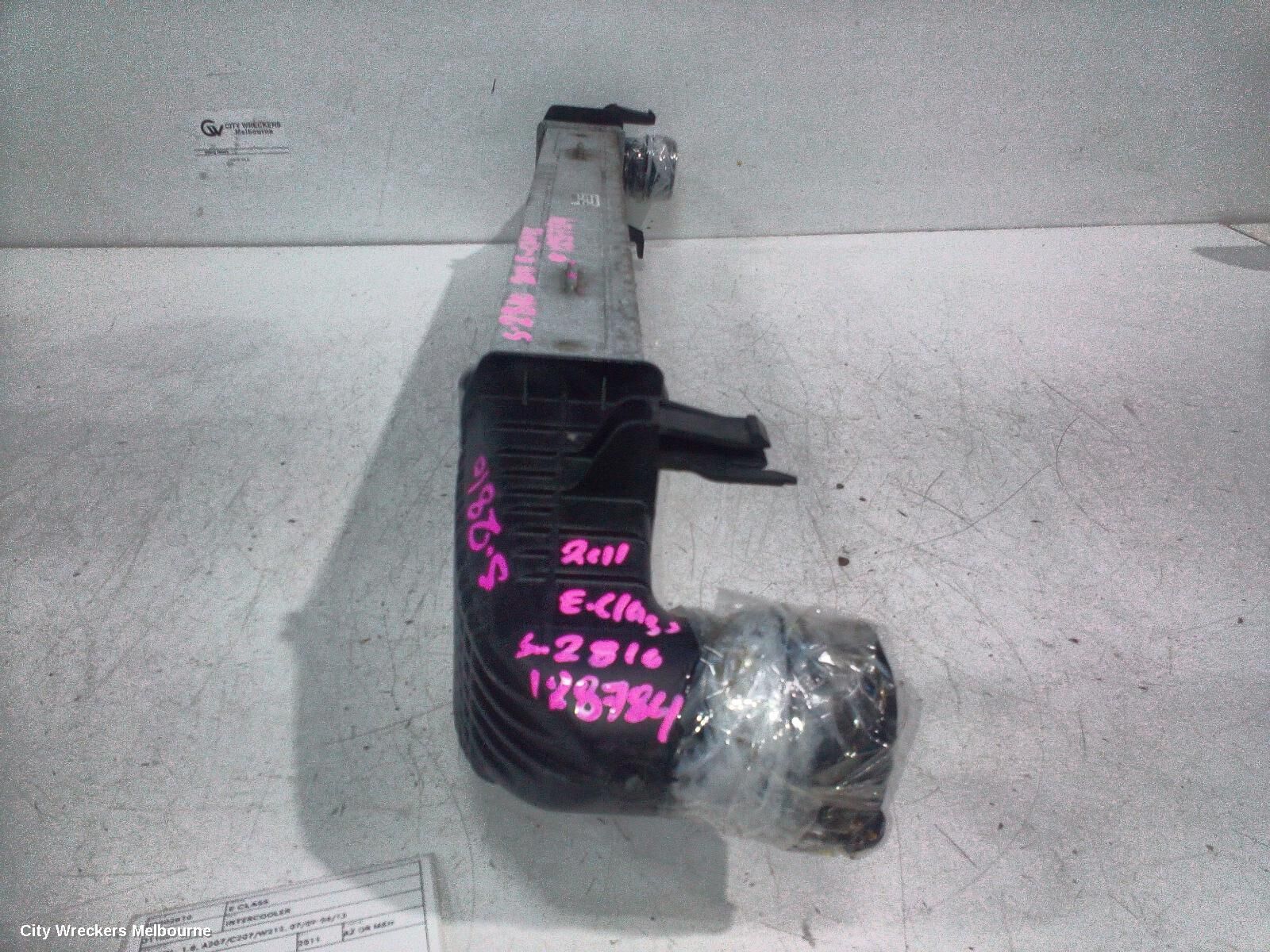 MERCEDES E CLASS 2011 Intercooler